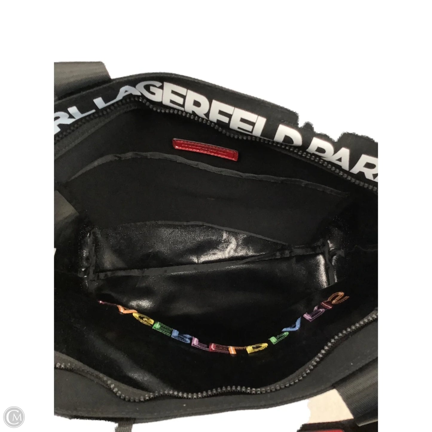 Tote Designer By Karl Lagerfeld, Size: Large