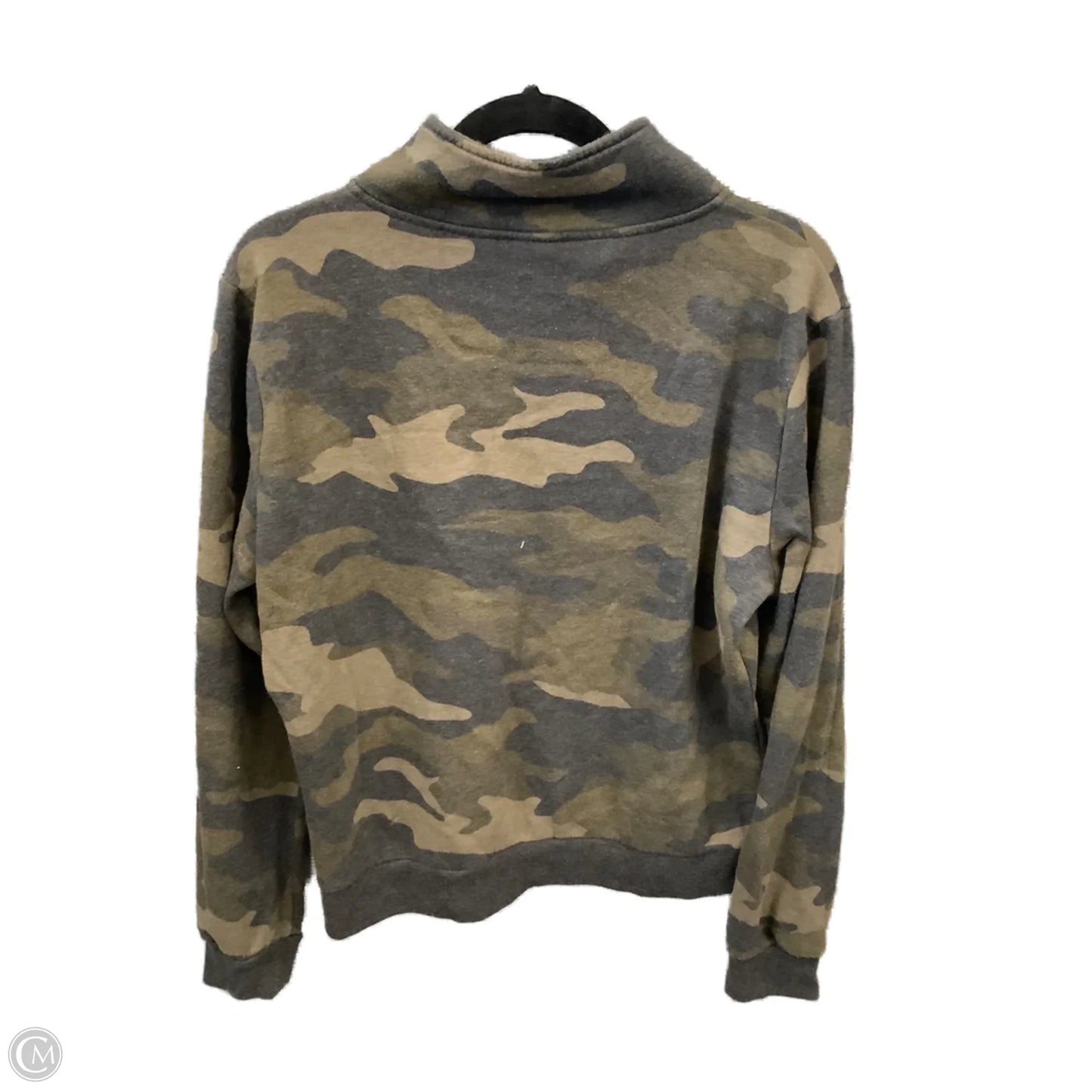 Sweatshirt Collar By Pink In Camouflage Print, Size: L