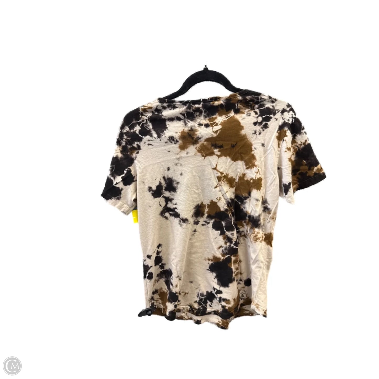 Top Short Sleeve By Affliction In Brown, Size: M