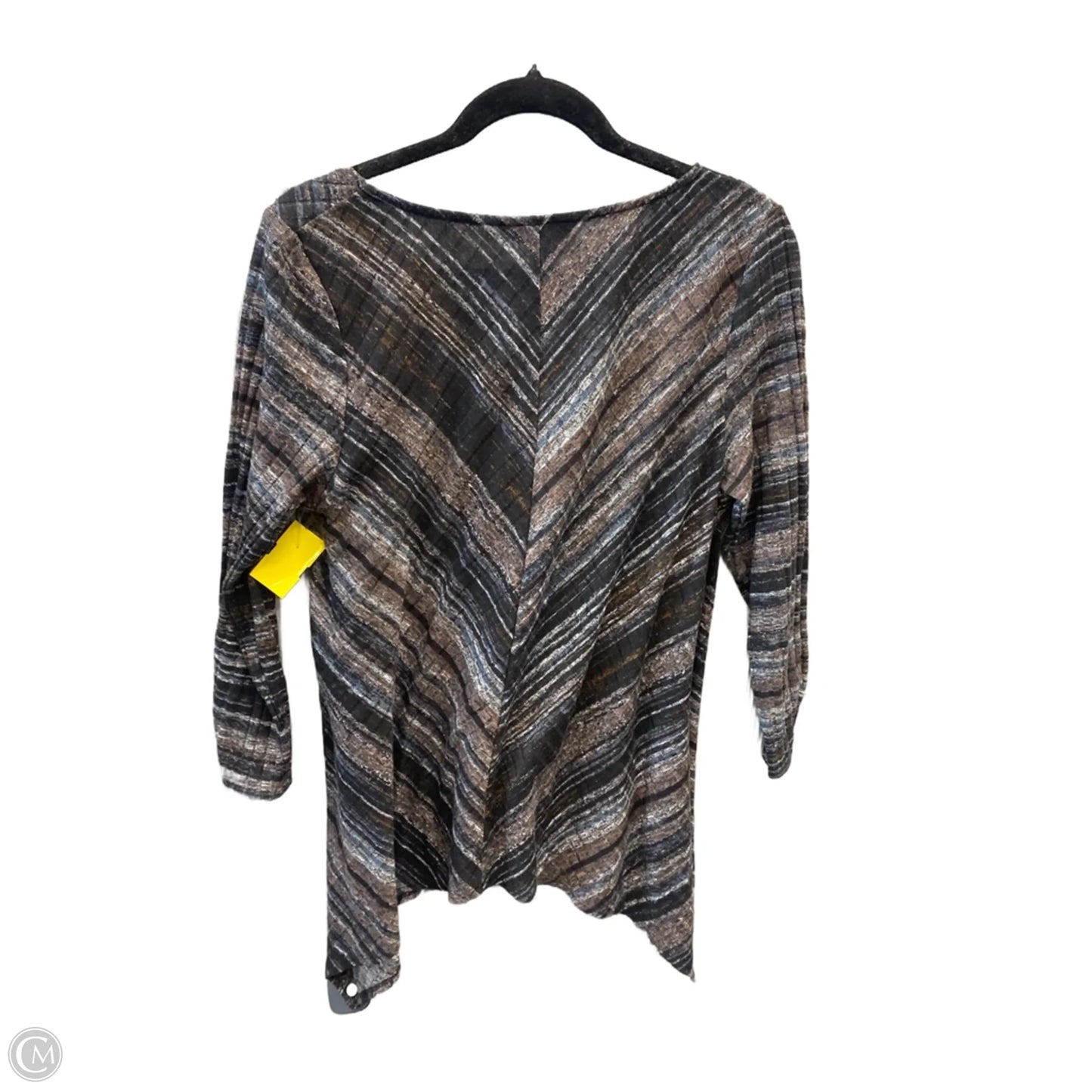 Top Long Sleeve By Apt 9 In Black, Size: L