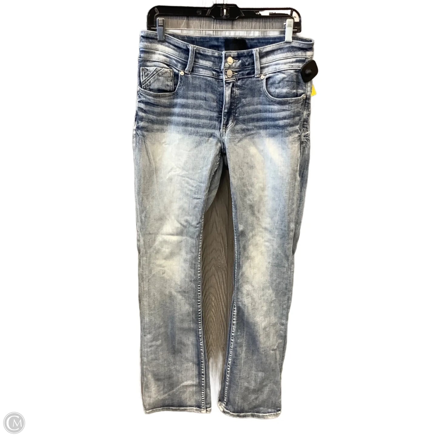 Jeans Boot Cut By Buckle Black In Blue Denim, Size: 8