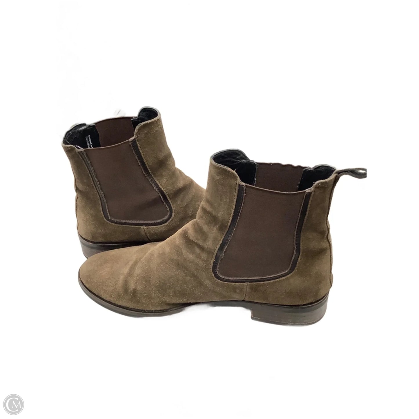 Boots Ankle Flats By Clothes Mentor In Brown, Size: 9