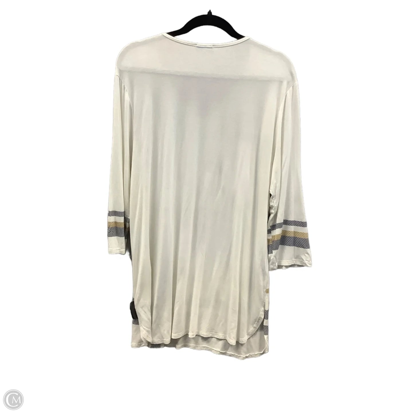 Top Long Sleeve By Clothes Mentor In White, Size: Xl