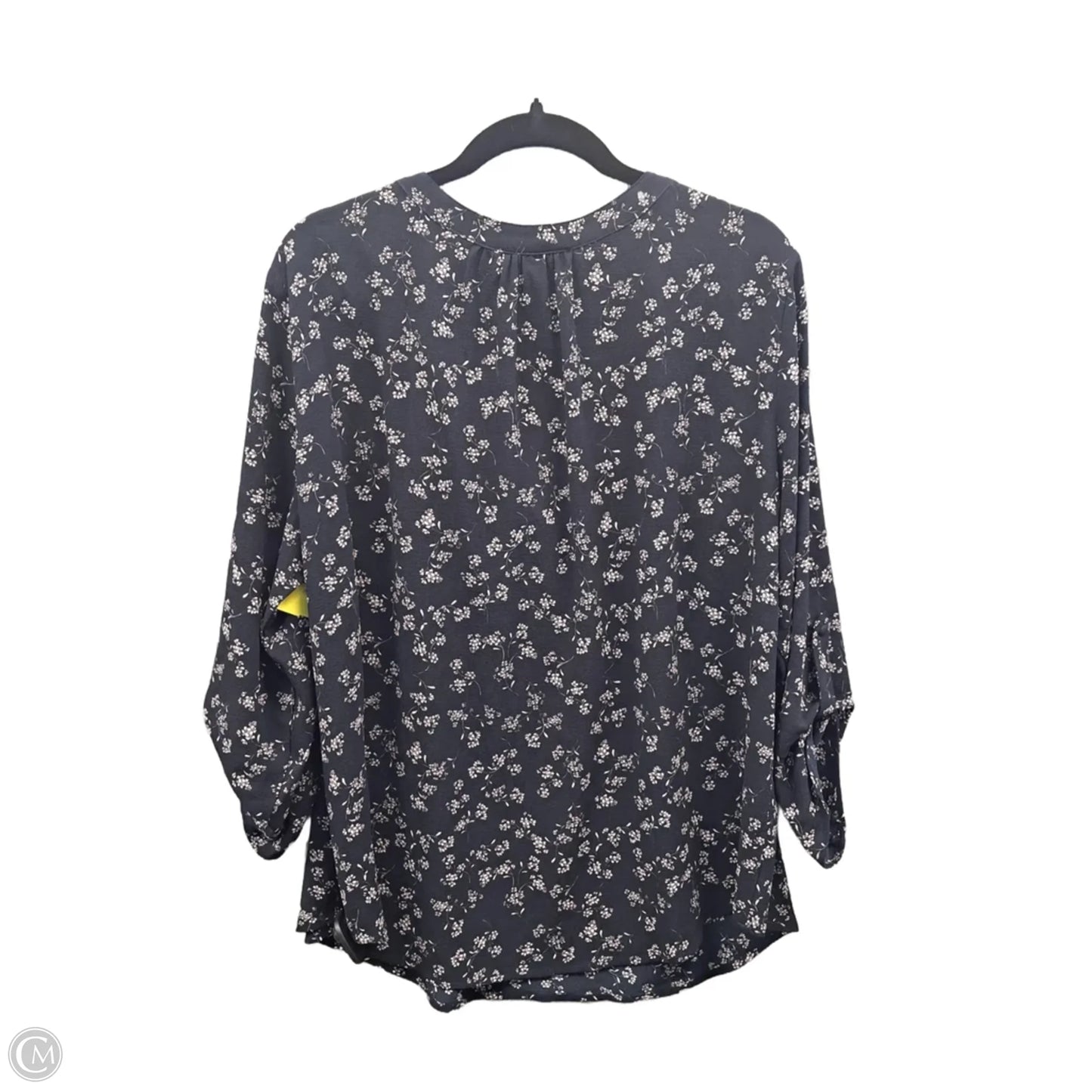 Top Long Sleeve By 41 Hawthorn In Blue, Size: Xxl