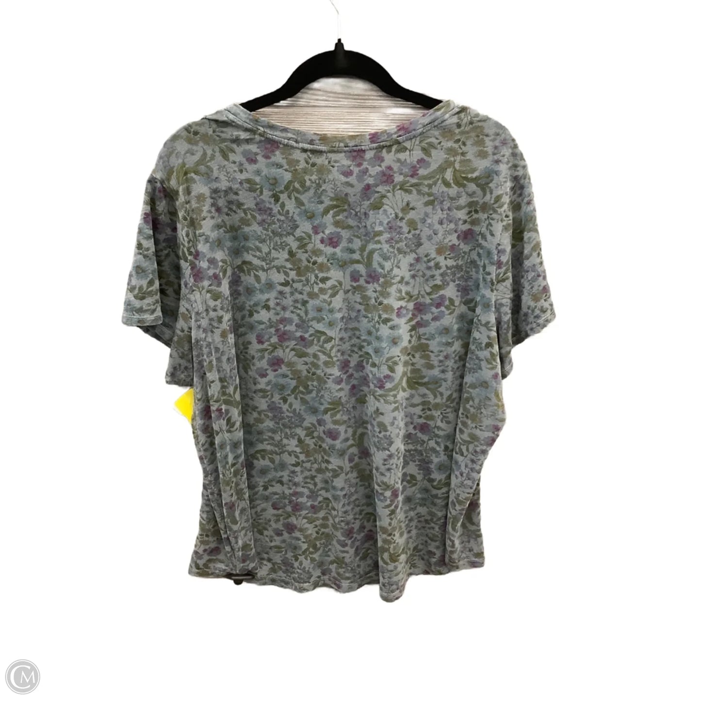 Top Short Sleeve By Old Navy In Floral Print, Size: Xxl