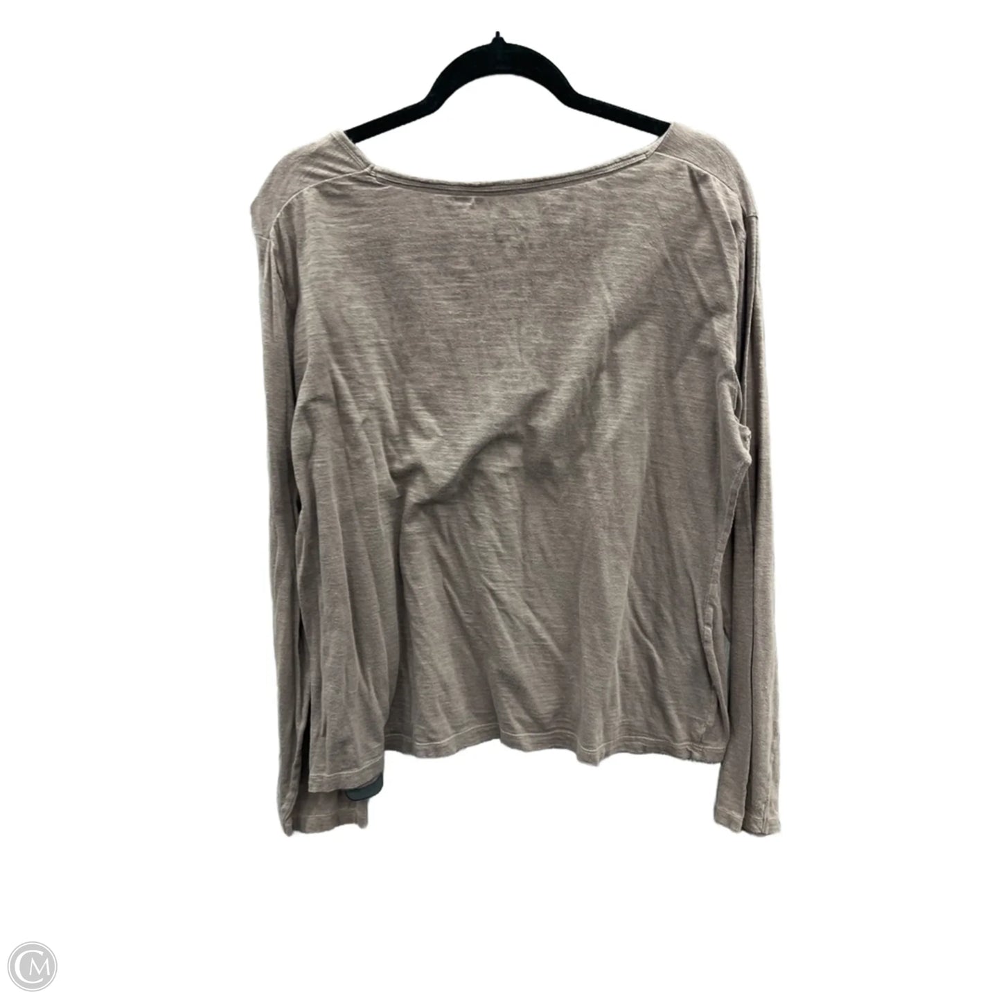 Top Long Sleeve By Clothes Mentor In Brown, Size: Xl