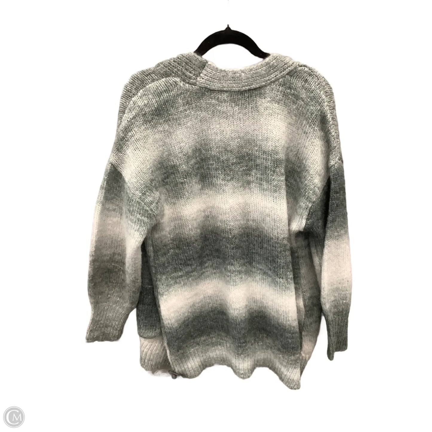 Sweater Cardigan By Clothes Mentor In Grey, Size: Xl