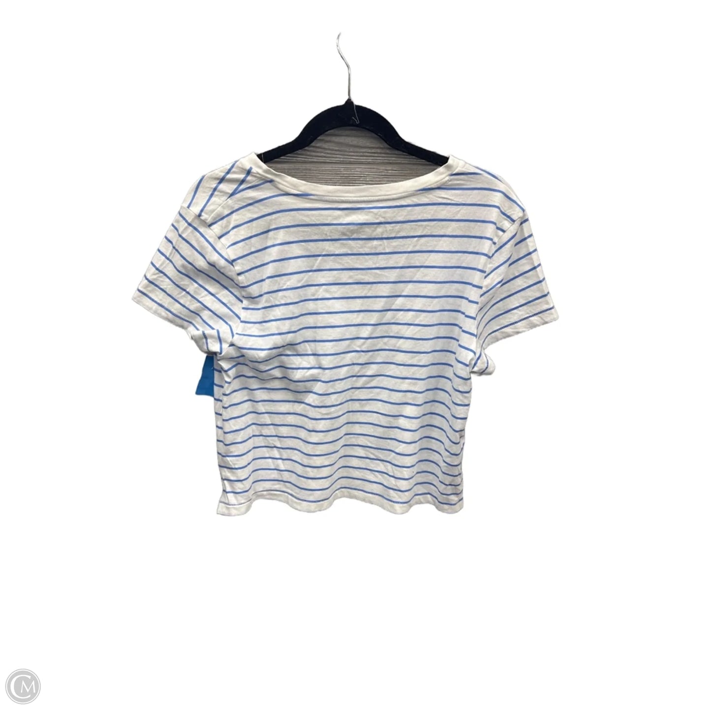Top Short Sleeve By Universal Thread In Striped Pattern, Size: L