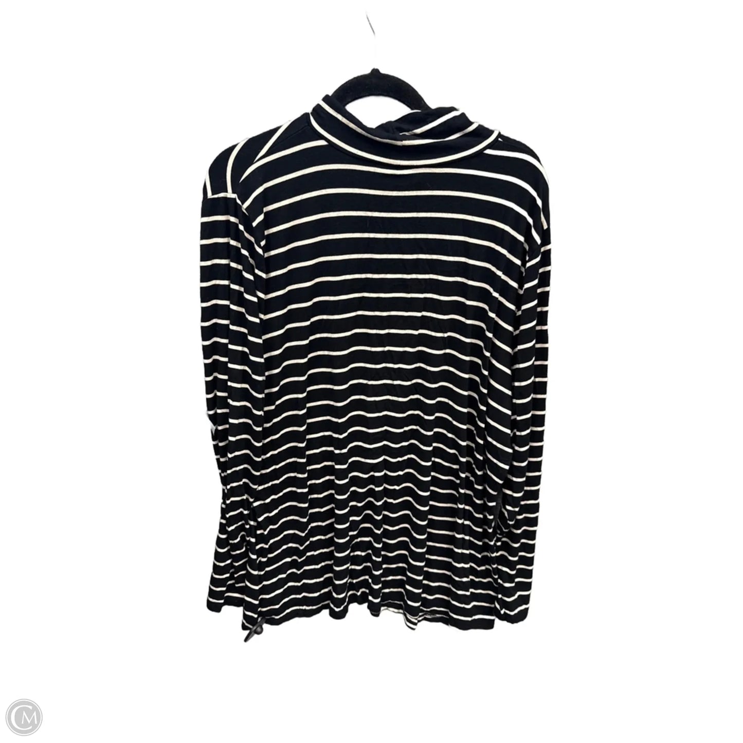 Top Long Sleeve By Ava & Viv In Striped Pattern, Size: 3x