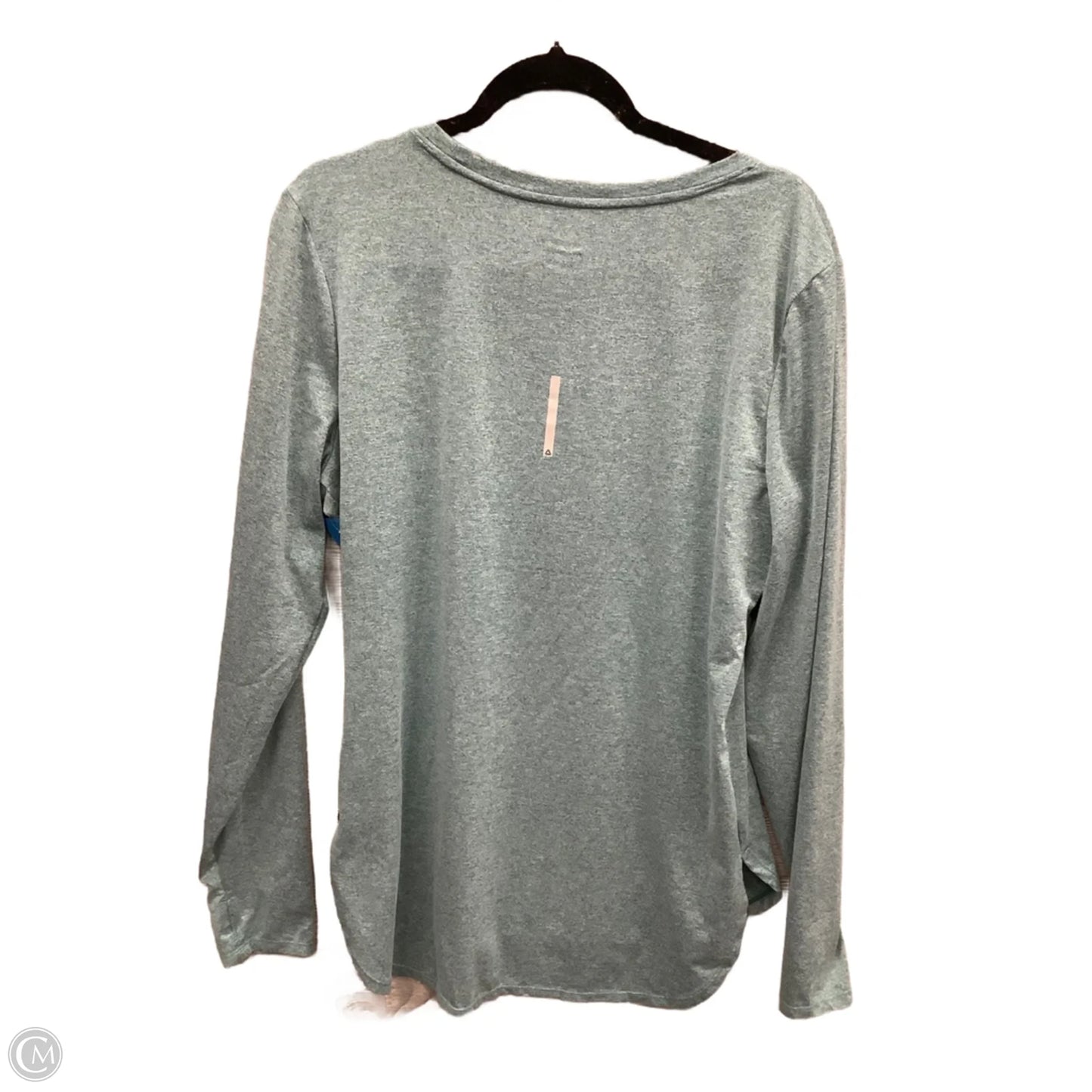 Athletic Top Long Sleeve Crewneck By Reebok In Blue, Size: Xl