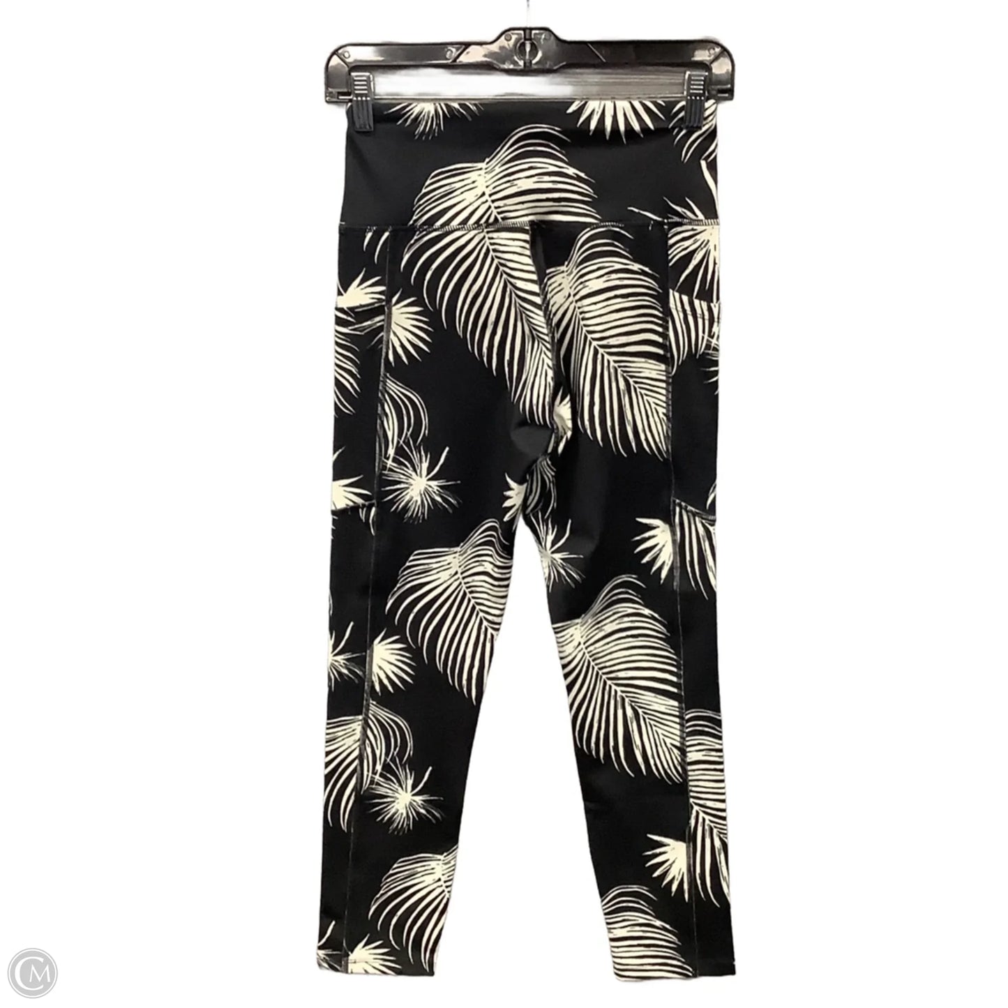 Athletic Leggings By Hurley In Black & Cream, Size: S
