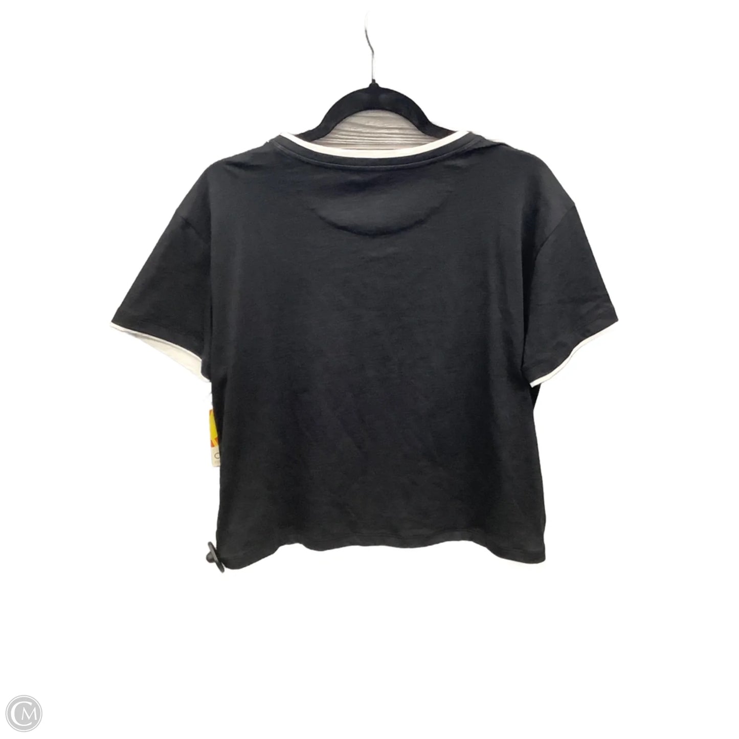 Top Short Sleeve By C And C In Black & White, Size: L