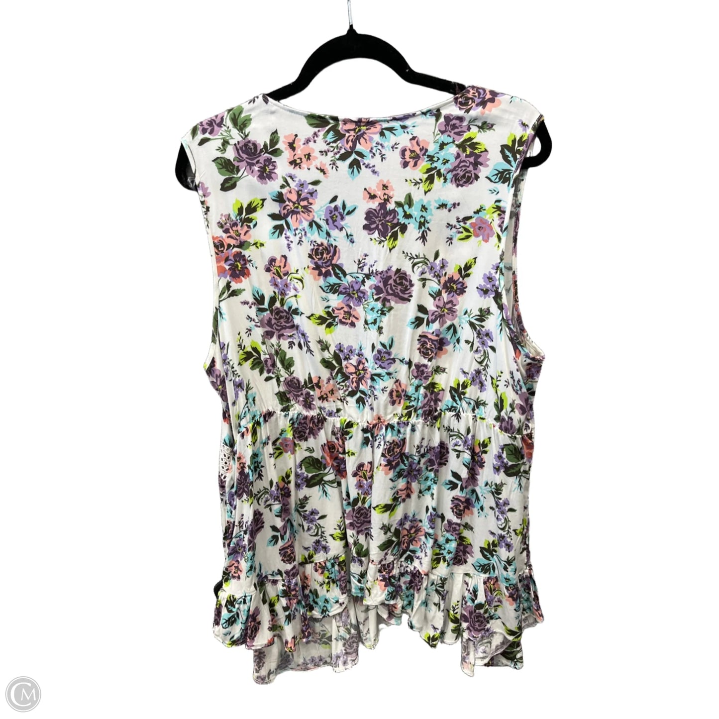 Top Sleeveless By Torrid In White, Size: 2x