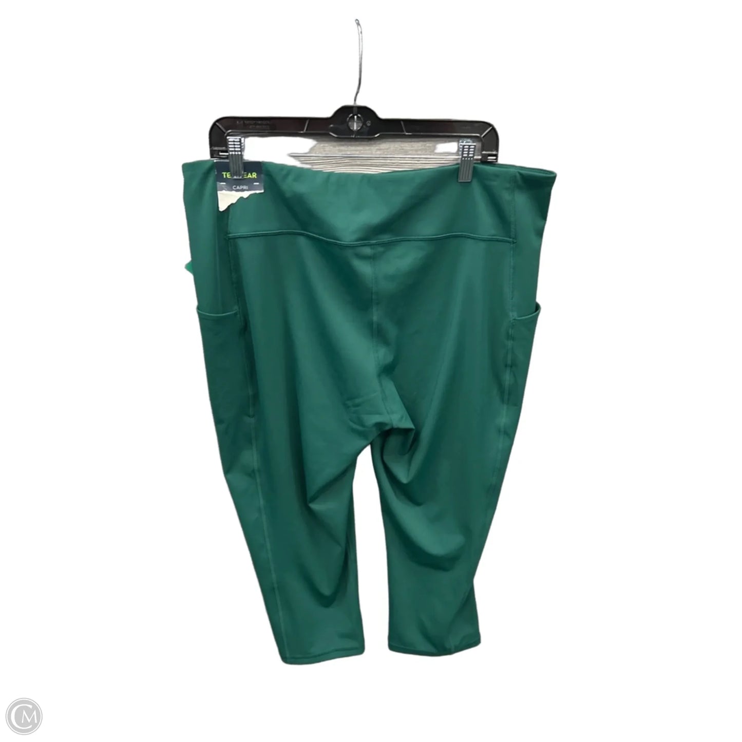 Athletic Leggings Capris By Tek Gear In Green, Size: 2x