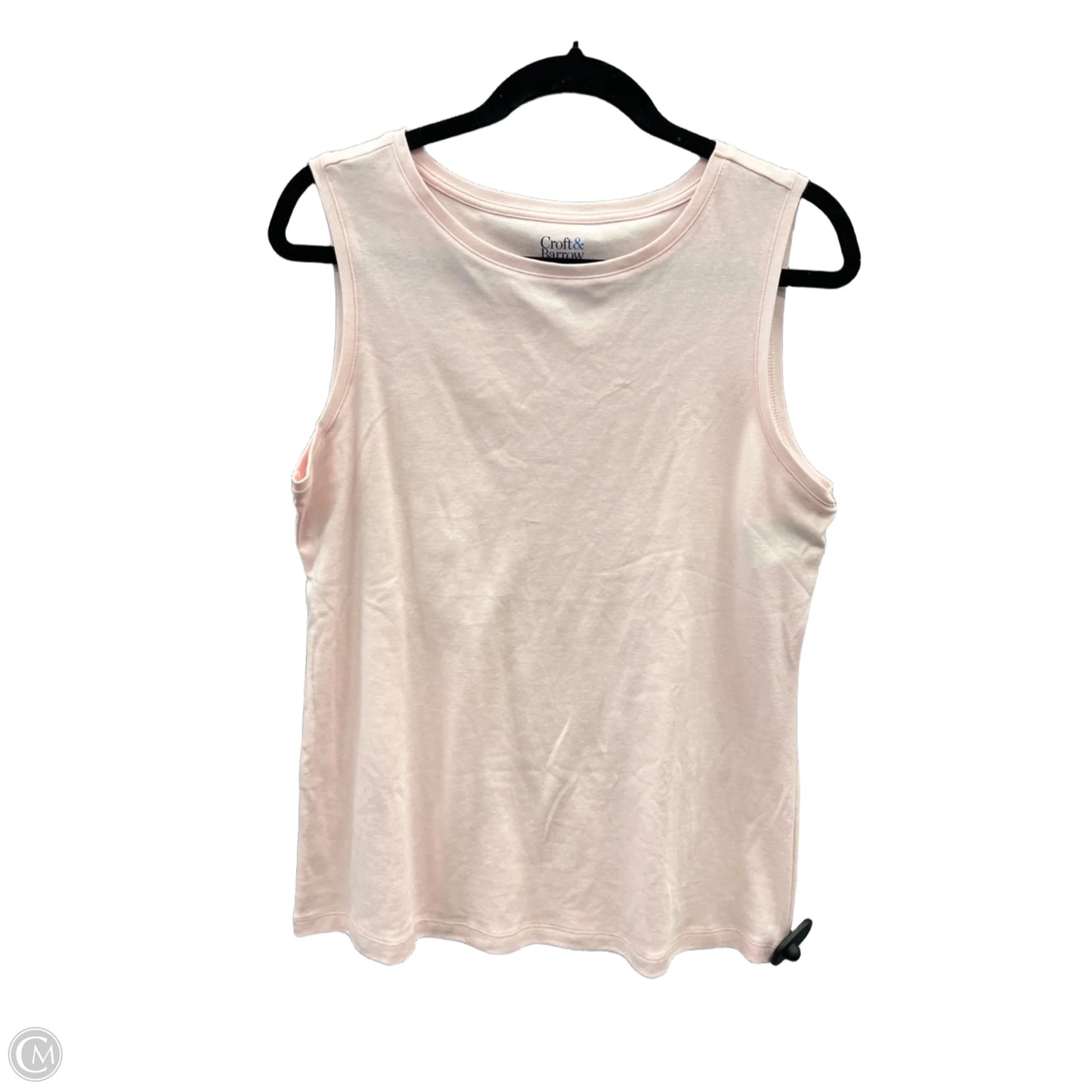 Top Sleeveless By Croft And Barrow In Pink, Size: M