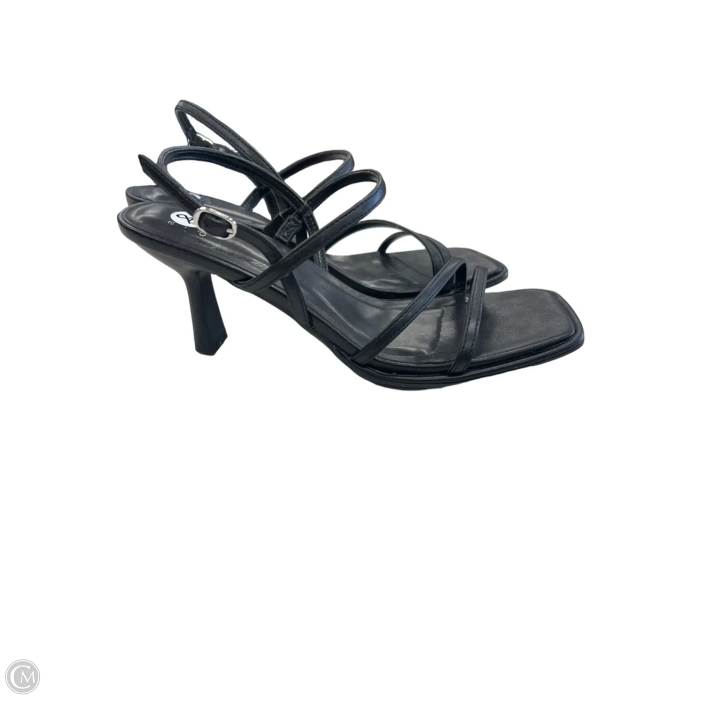 Sandals Heels Kitten By A New Day In Black, Size: 8