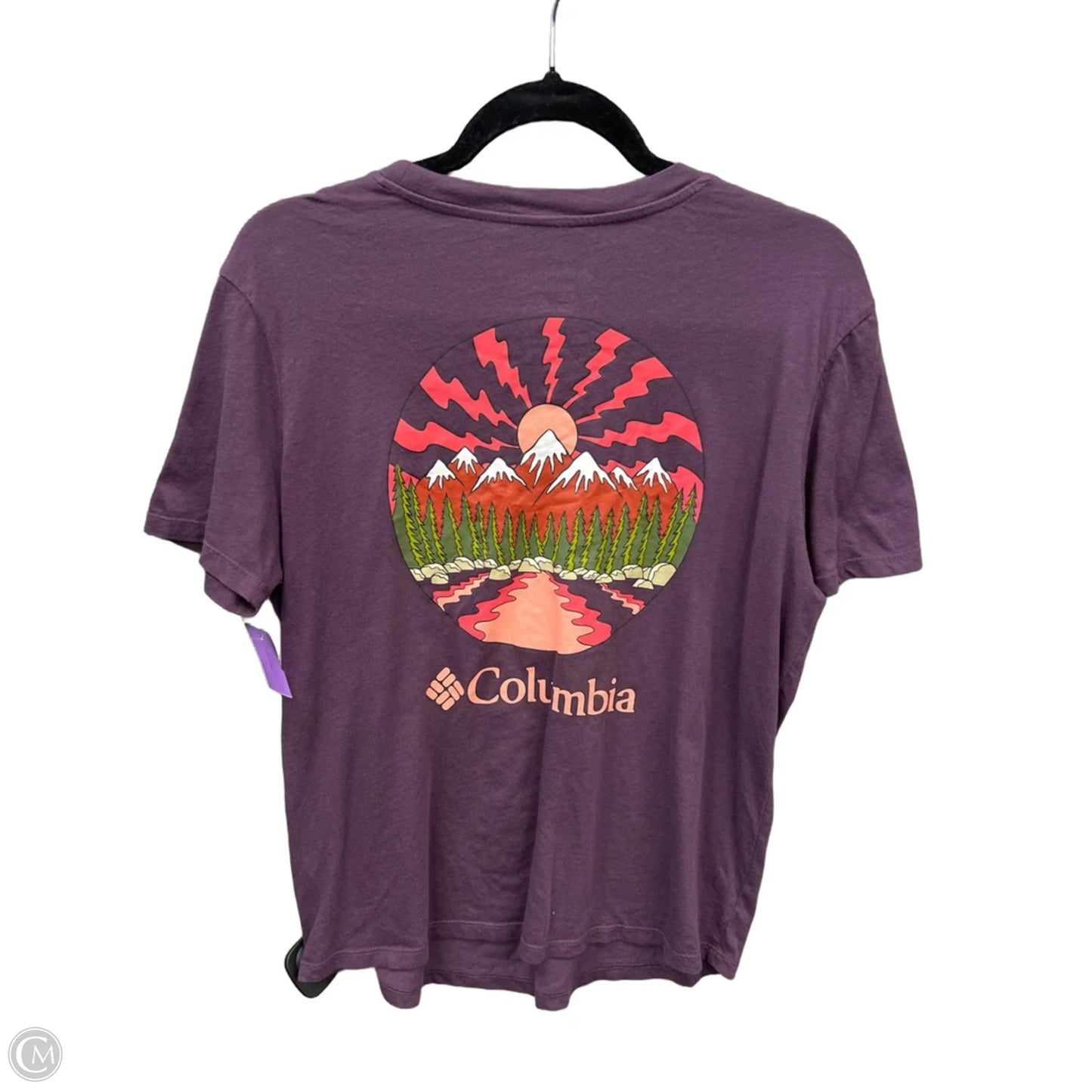 Top Short Sleeve By Columbia In Purple, Size: S