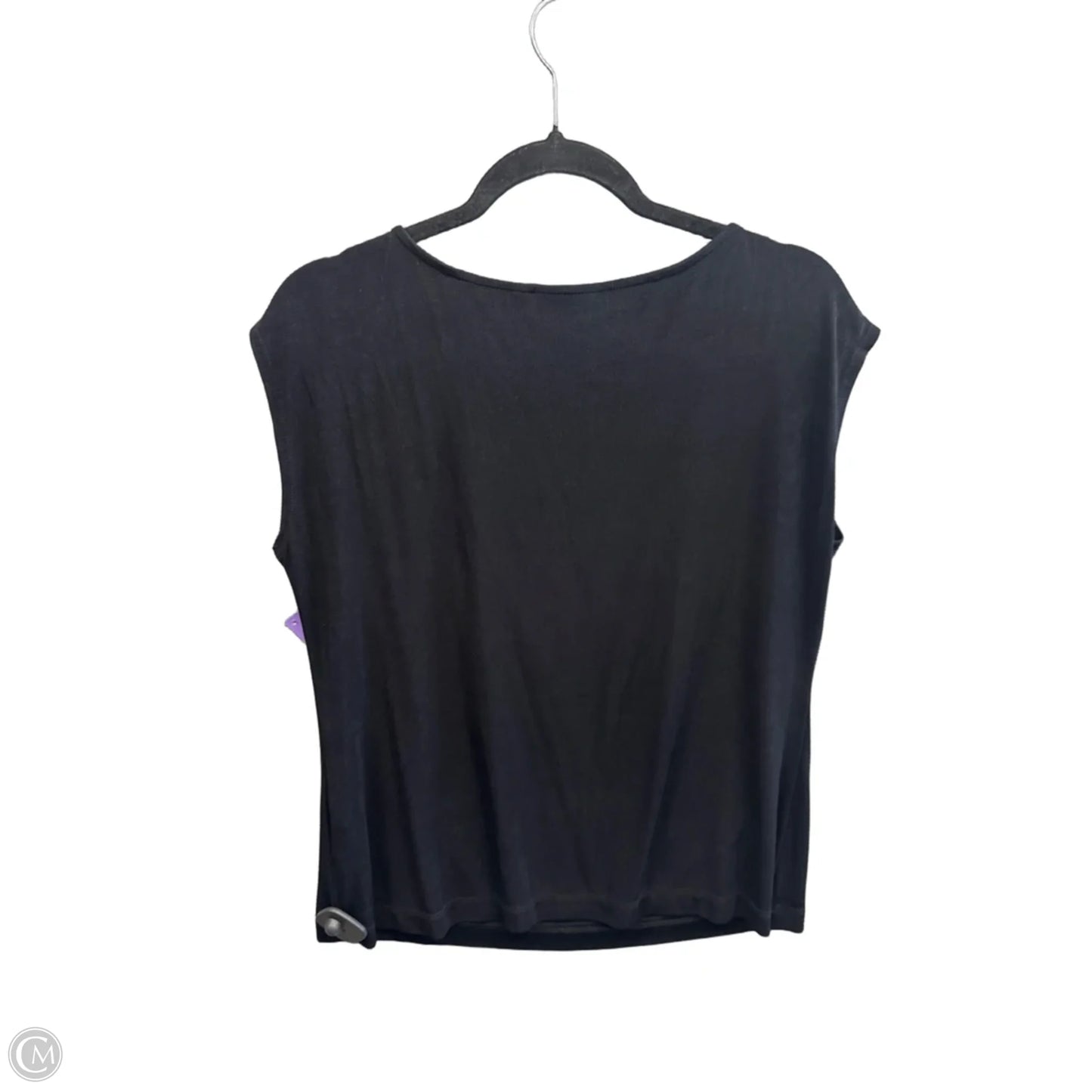 Top Sleeveless By Chicos In Black, Size: L