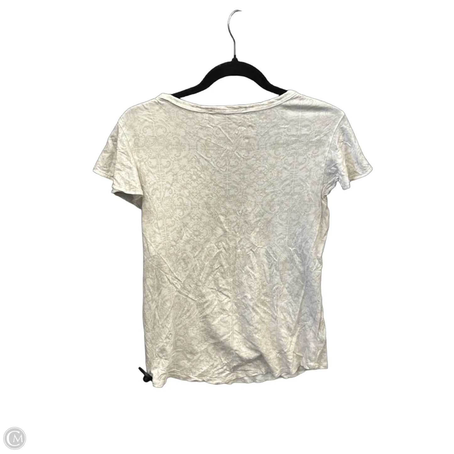 Top Short Sleeve By White House Black Market In Beige, Size: S