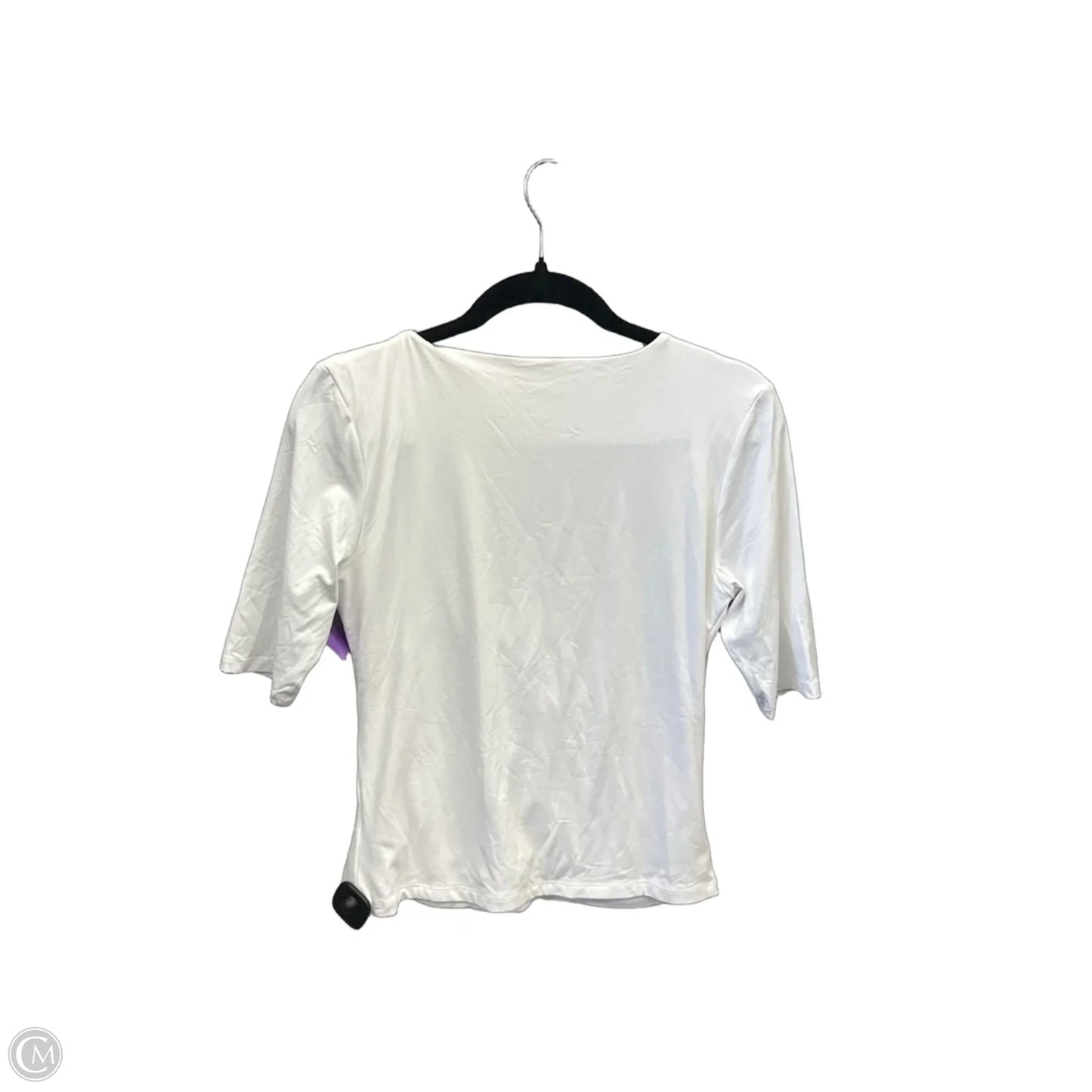 Top Short Sleeve By Tahari In White, Size: M