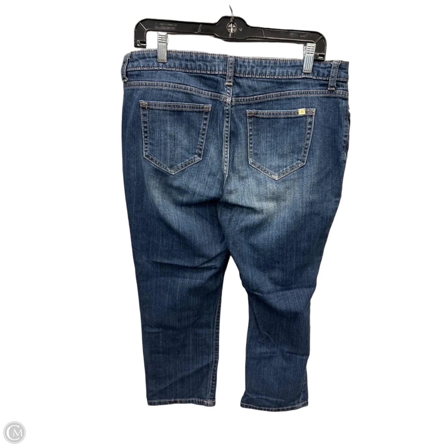 Capris By Jennifer Lopez In Blue Denim, Size: 12