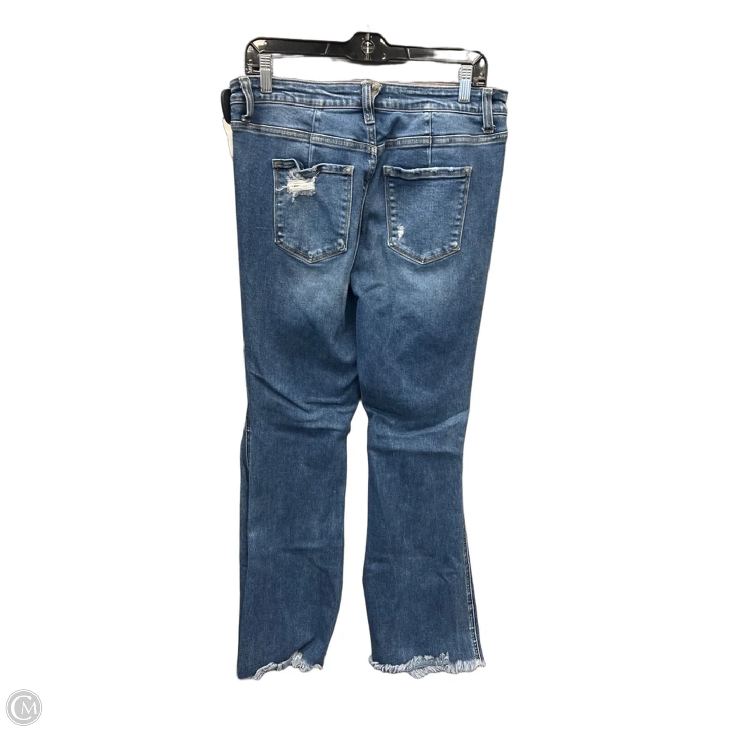 Jeans Flared By Flying Monkey In Blue Denim, Size: 12