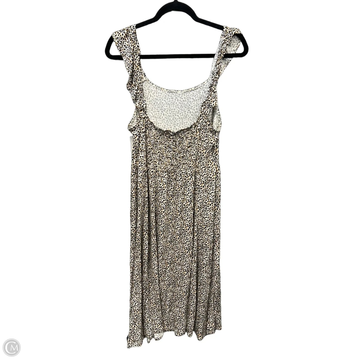 Dress Casual Midi By Maurices In Animal Print, Size: L