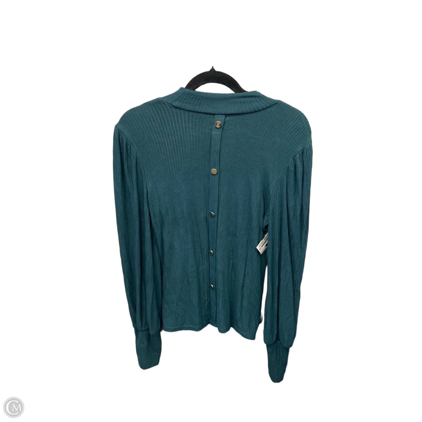 Top Long Sleeve By Mine In Green, Size: L