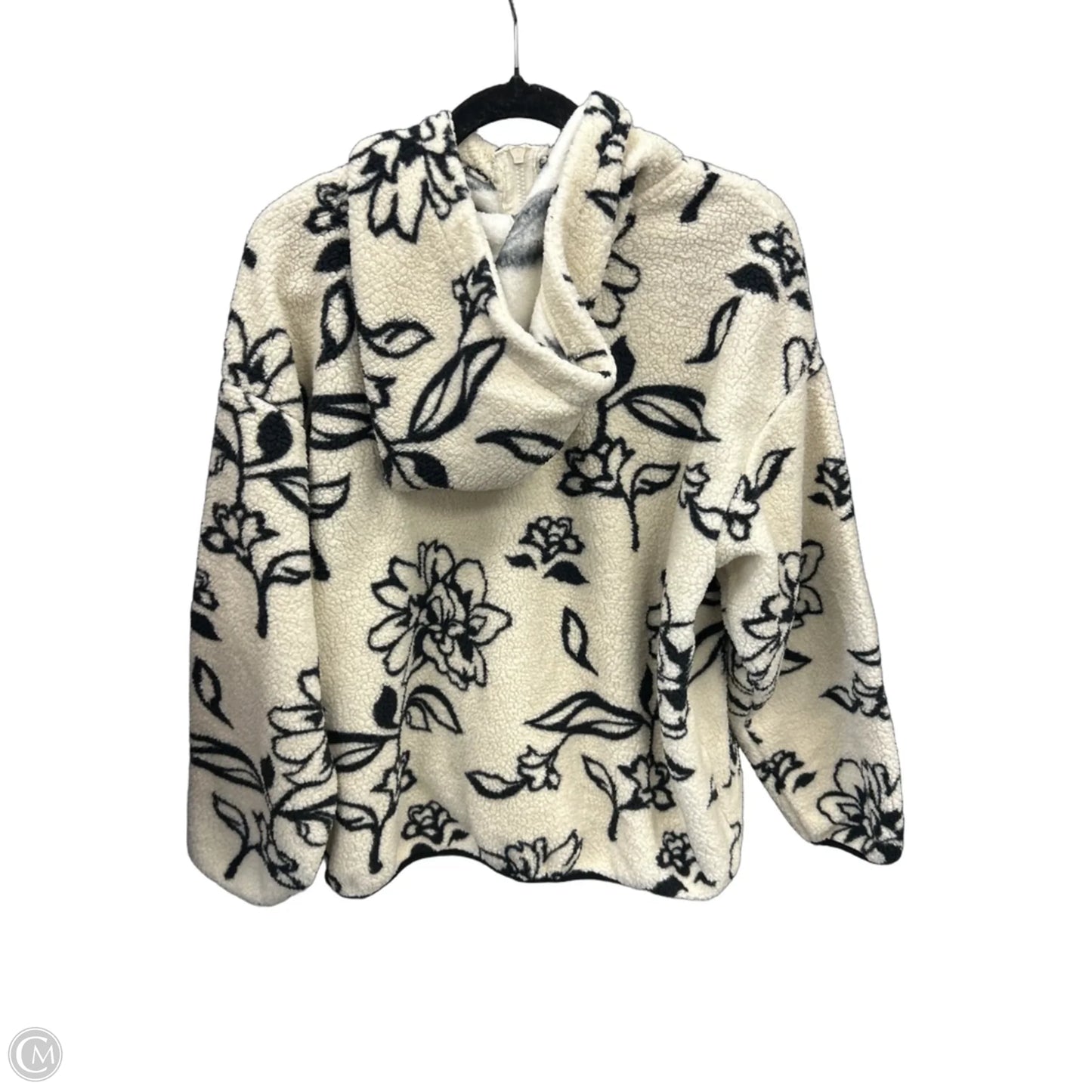 Jacket Faux Fur & Sherpa By Fred David In Cream, Size: 1x