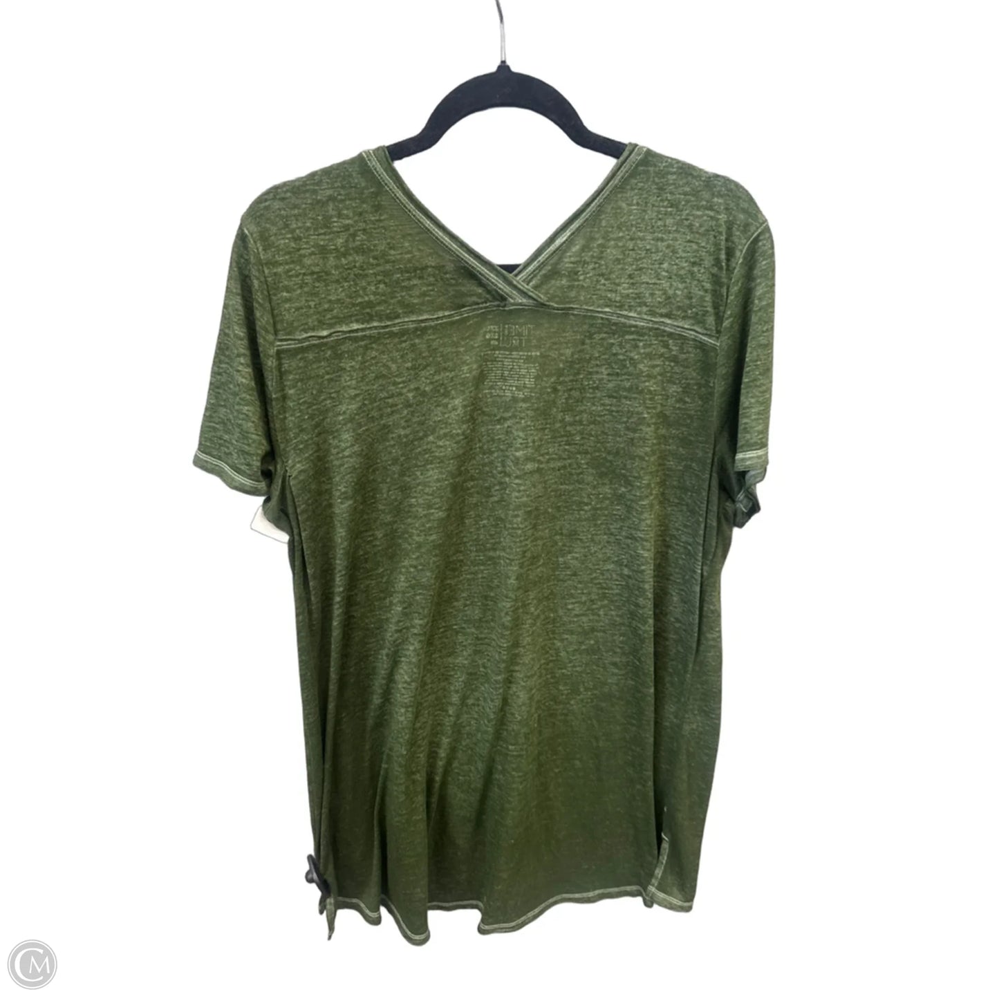 Top Short Sleeve By Time And Tru In Green, Size: Xxl