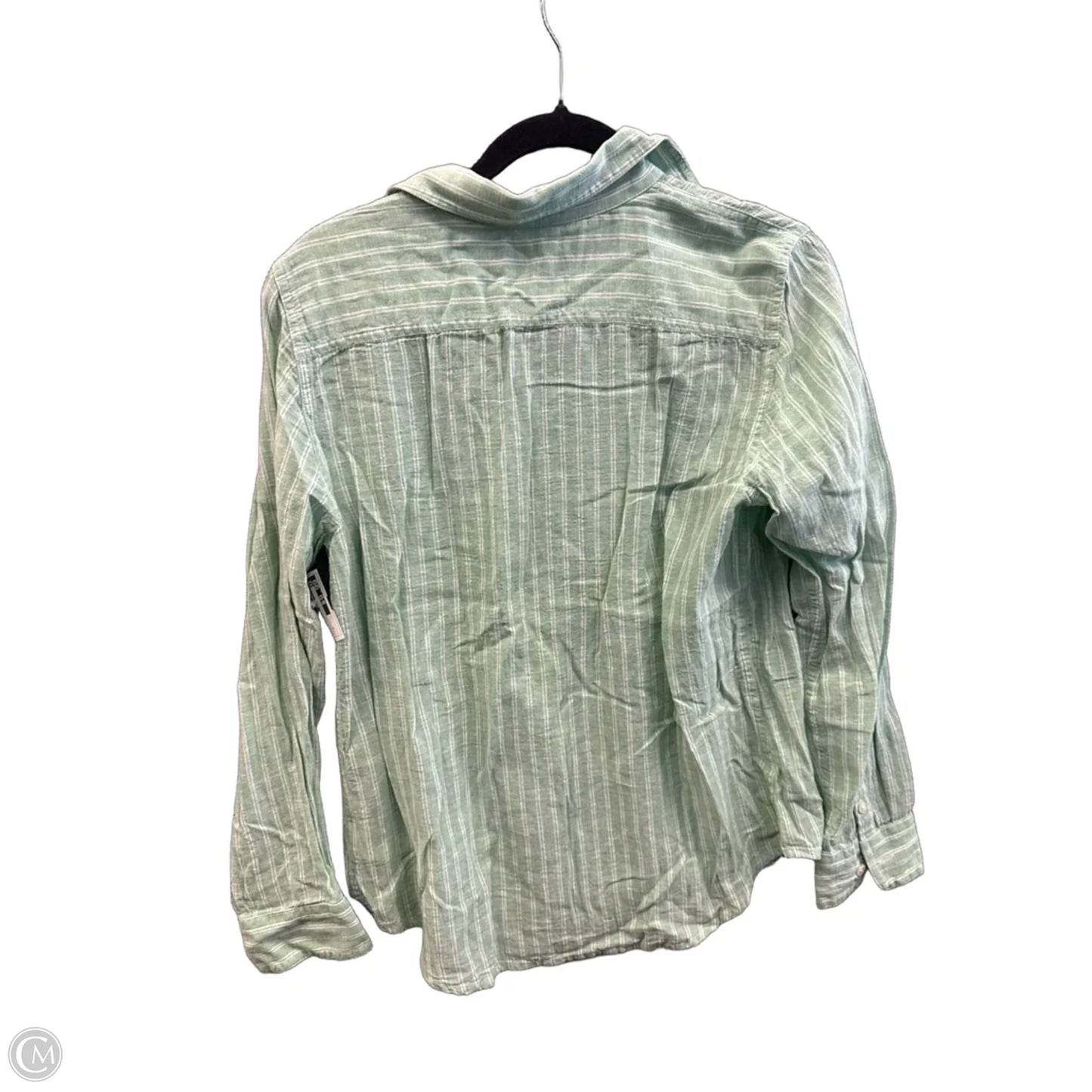 Top Long Sleeve By Chaps In Green, Size: M