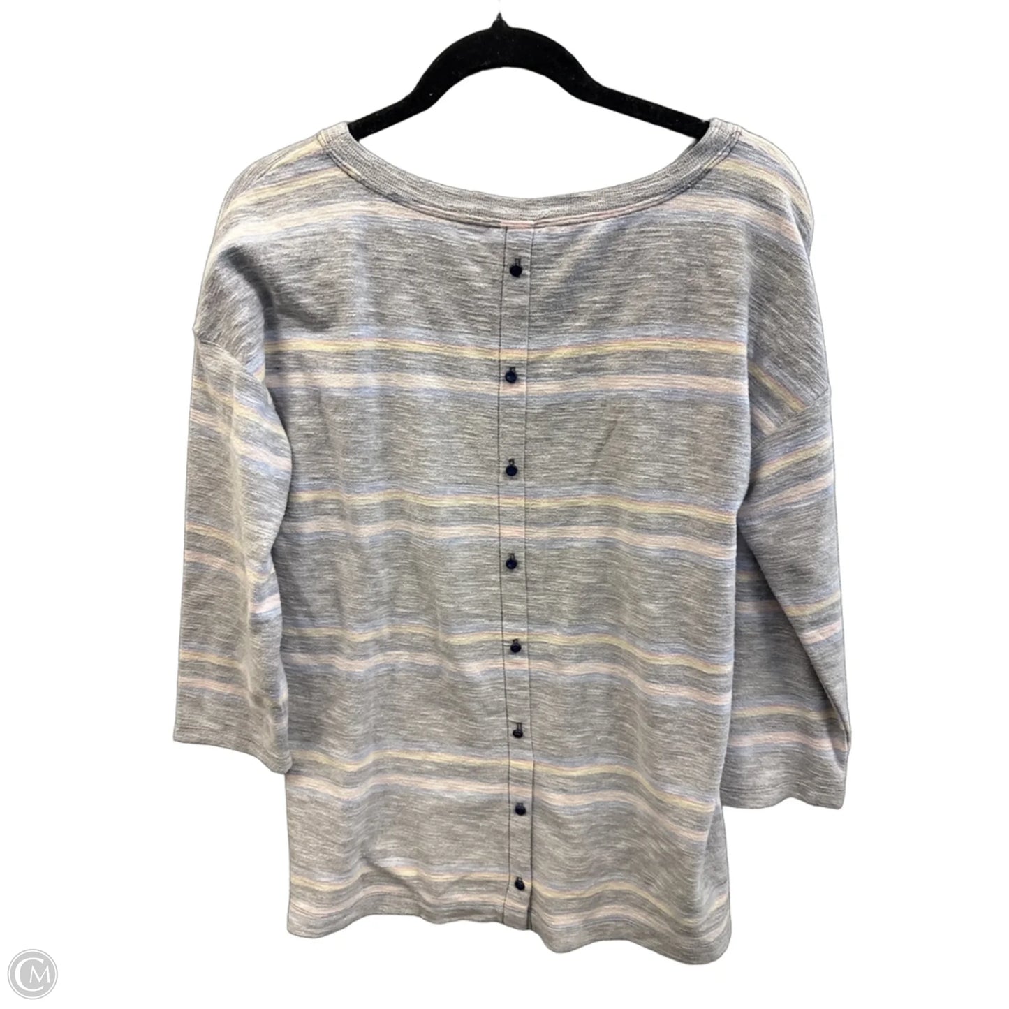 Top Long Sleeve By Talbots In Grey, Size: M