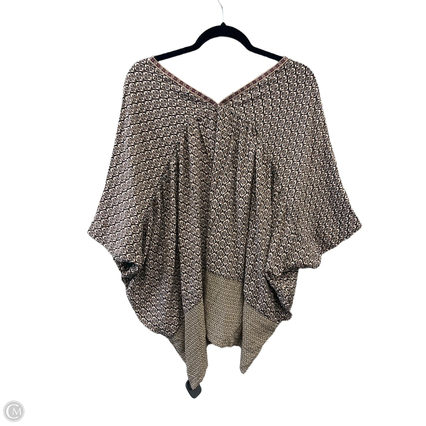 Top Short Sleeve By Umgee In Brown, Size: S