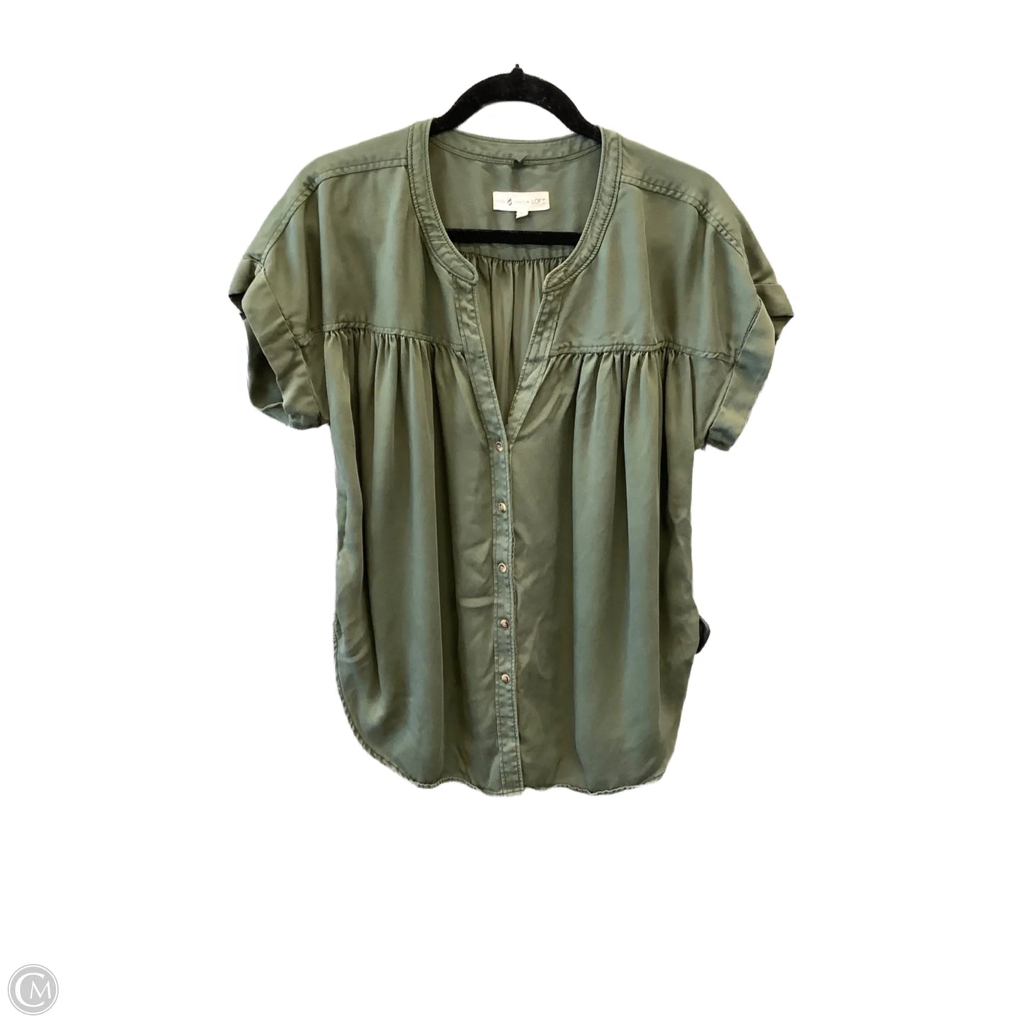Top Short Sleeve By Lou And Grey In Green, Size: M