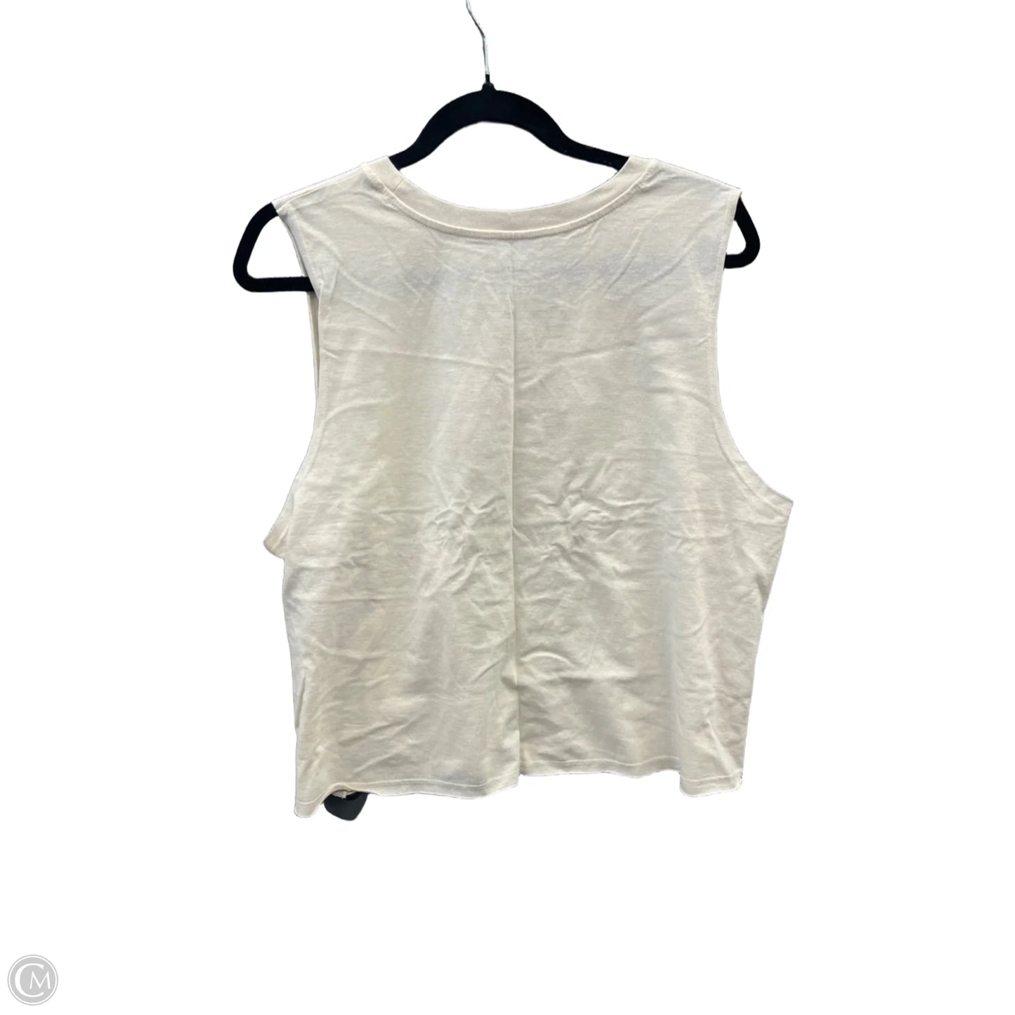 Top Sleeveless By Mighty Fine In Cream, Size: Xl