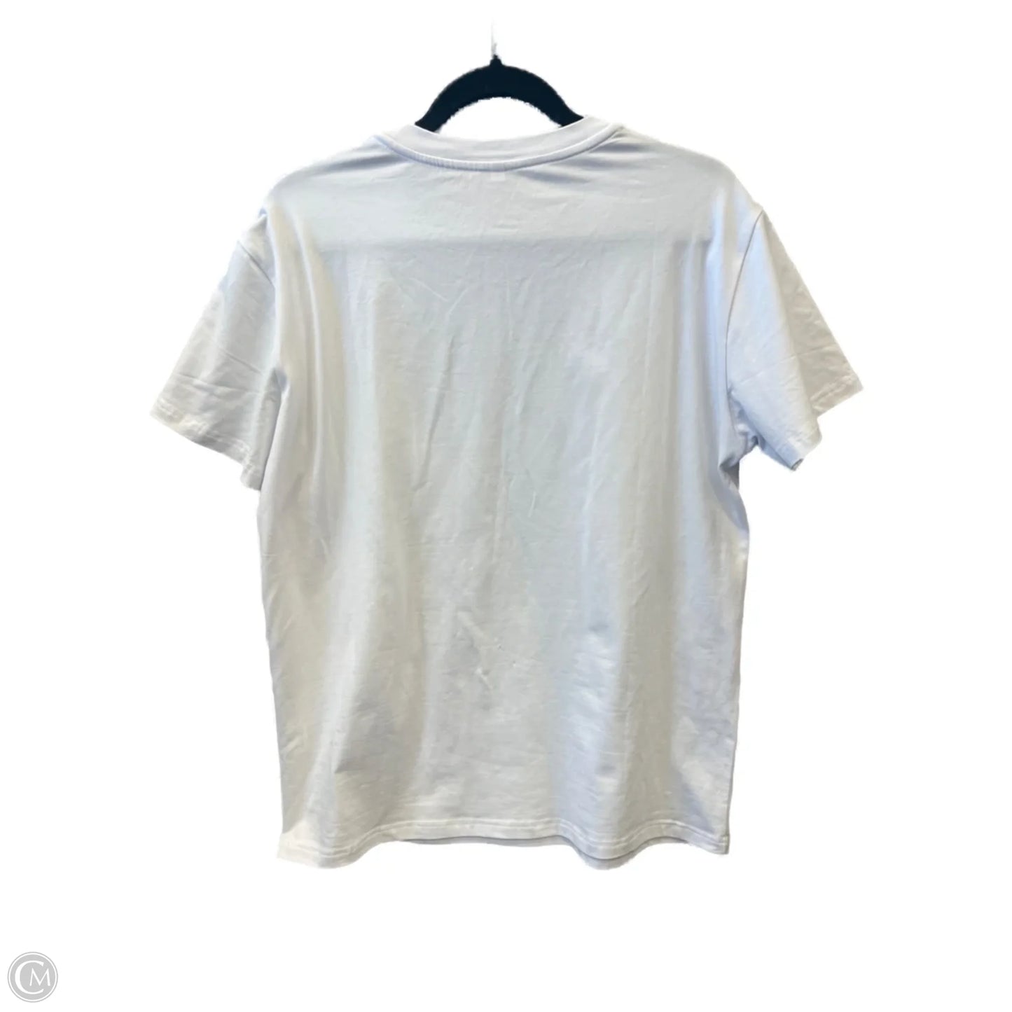 Top Short Sleeve By Clothes Mentor In White, Size: L