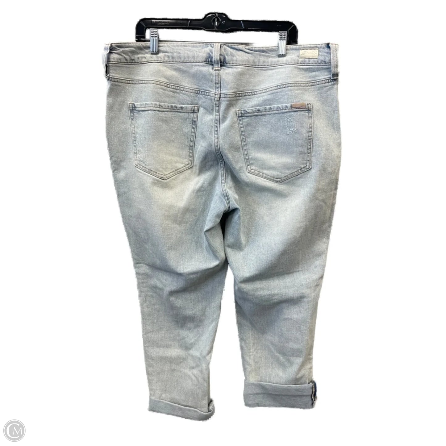 Jeans Straight By Seven 7 In Blue Denim, Size: 16