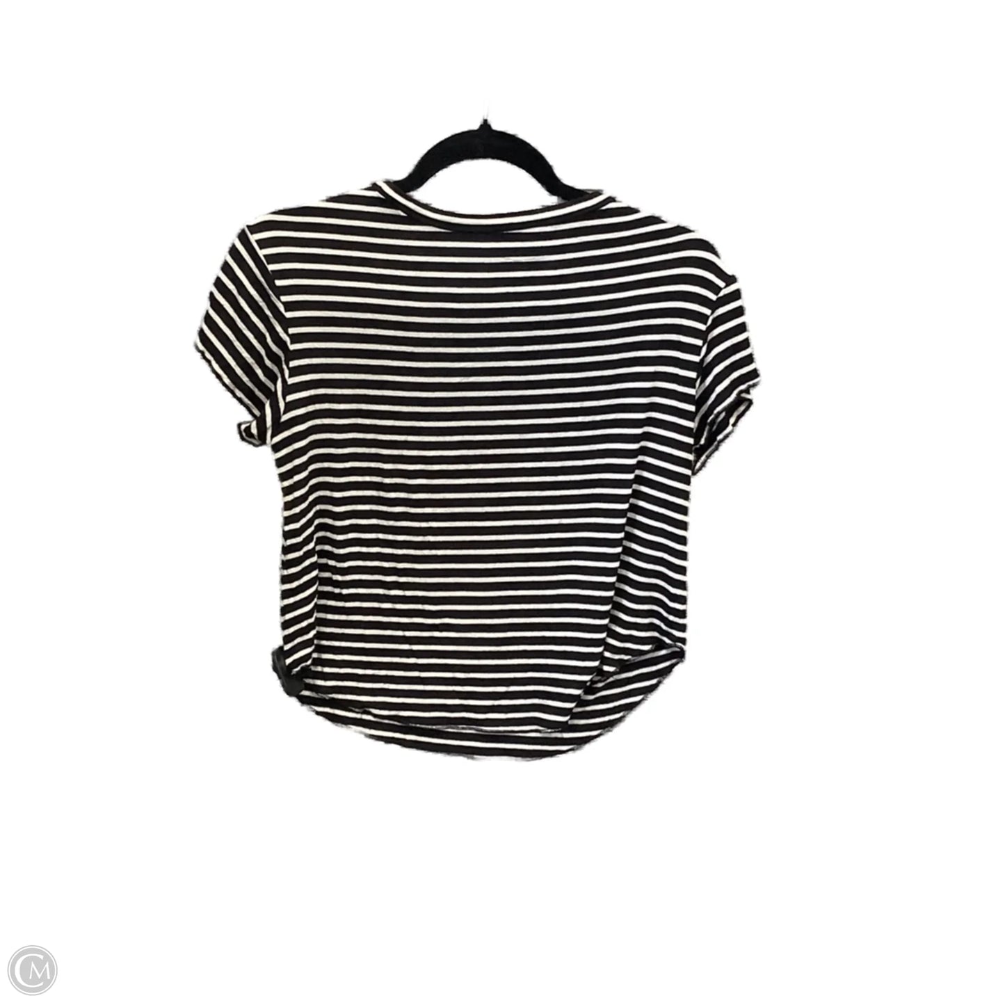 Top Short Sleeve By American Eagle In Striped Pattern, Size: Xs