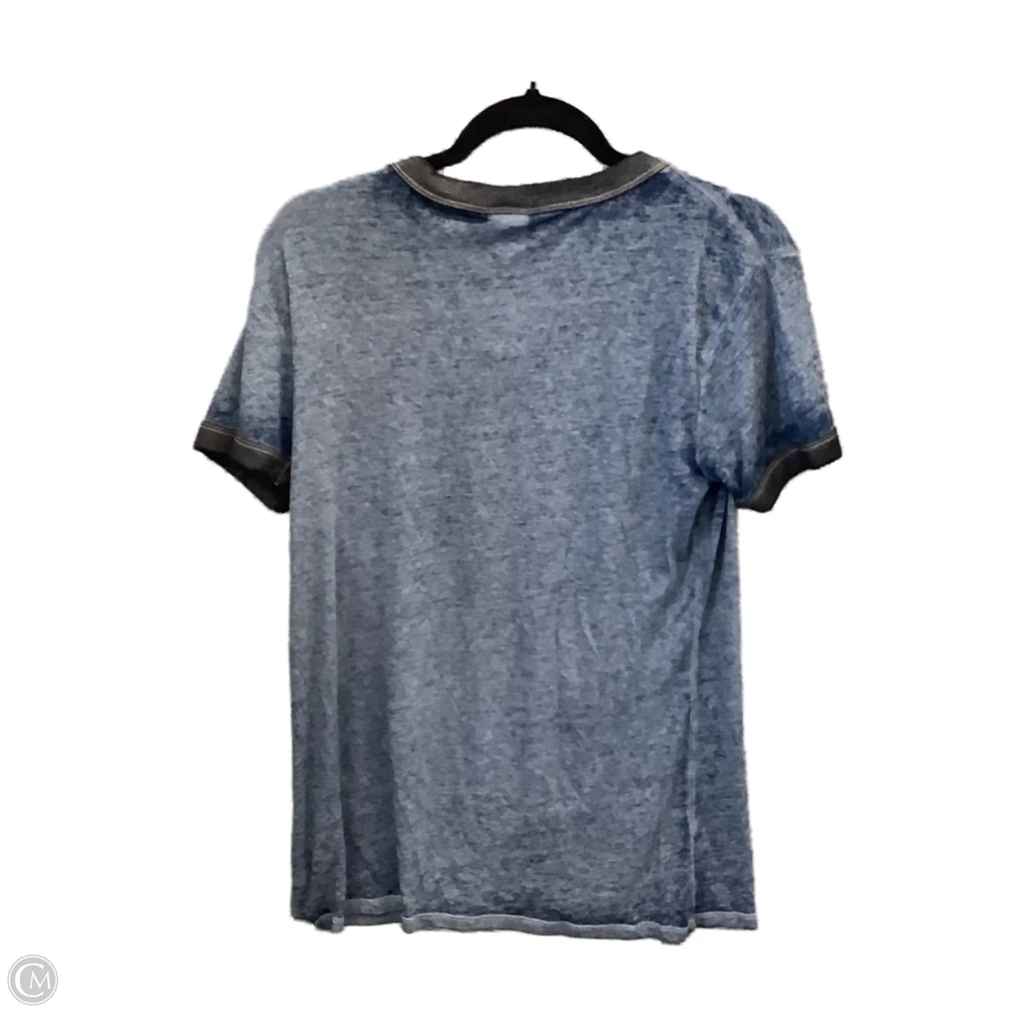 Top Short Sleeve By Pink In Blue, Size: M