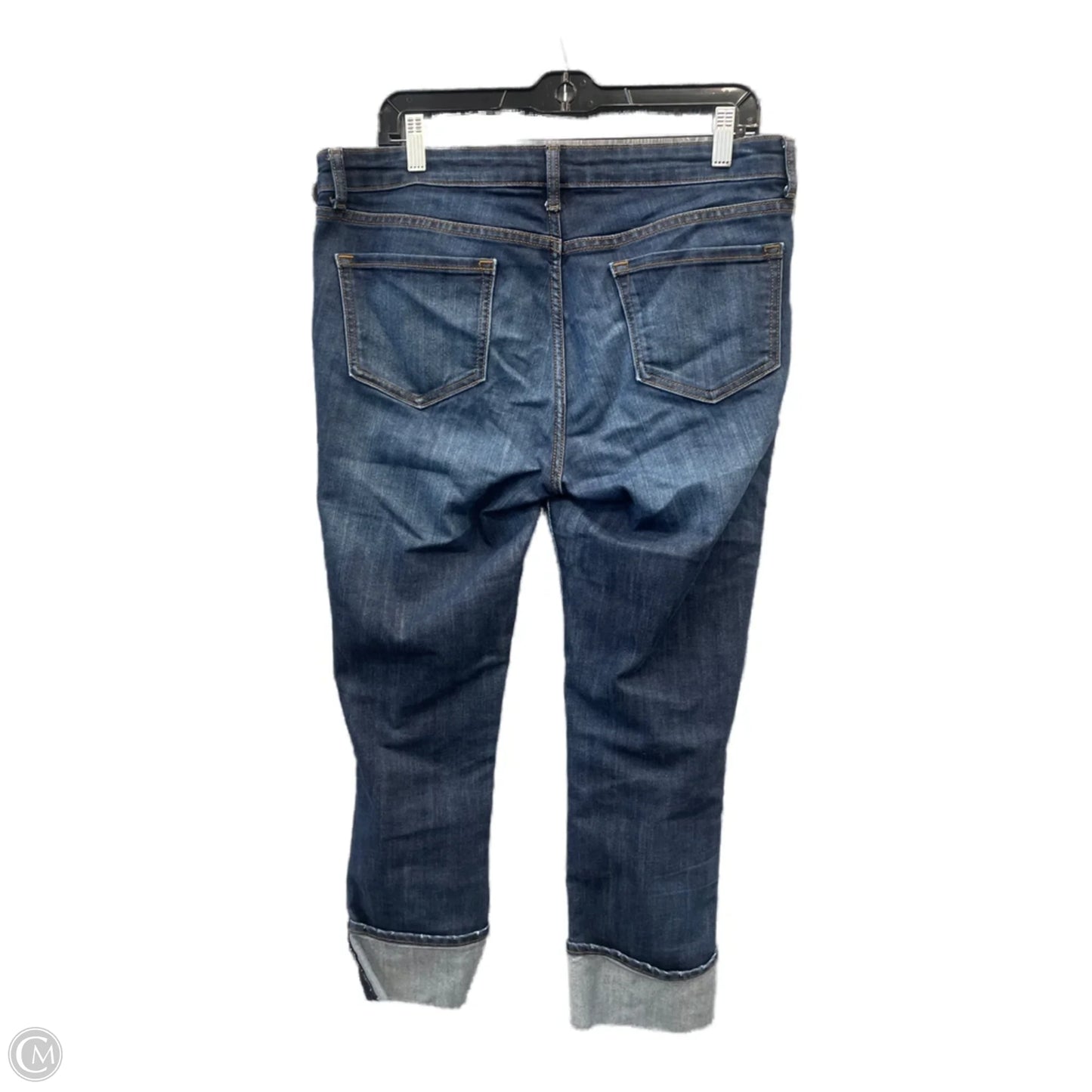 Jeans Straight By Gap In Blue Denim, Size: 12
