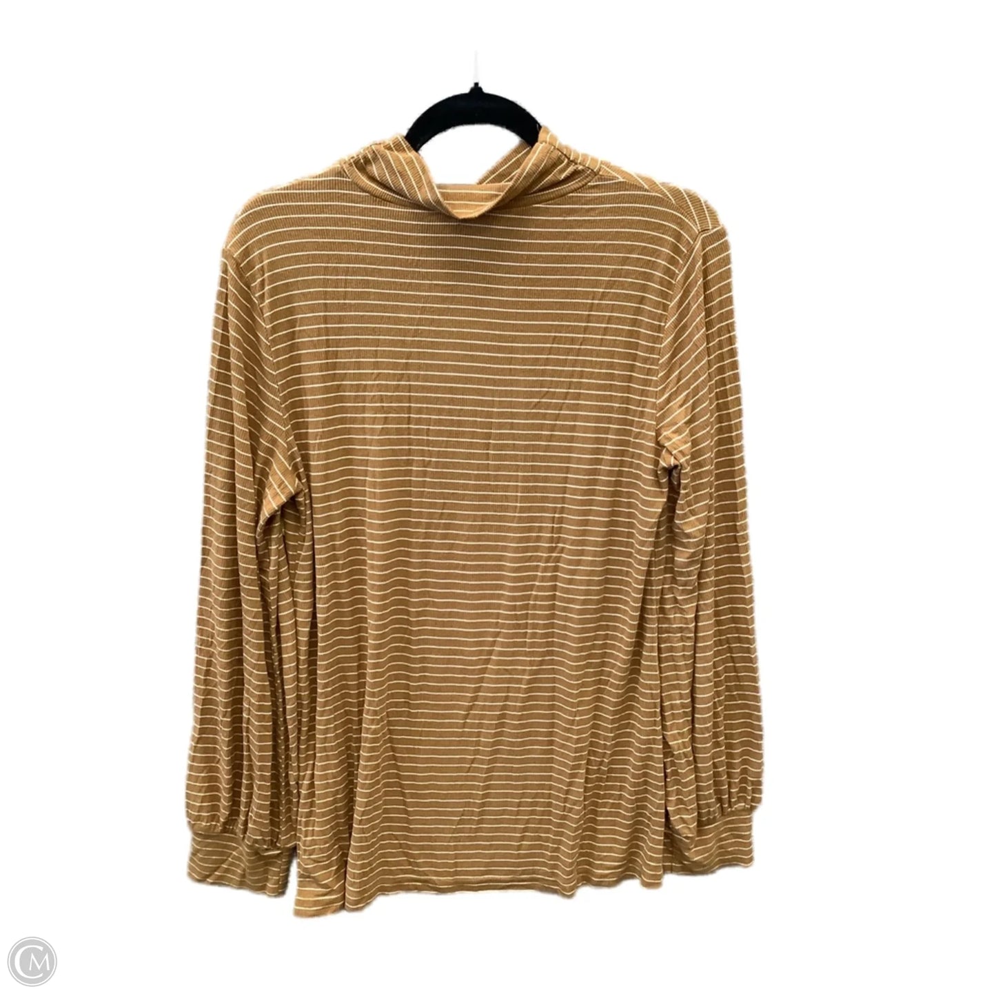 Top Long Sleeve By Weekend Provisions In Striped Pattern, Size: M