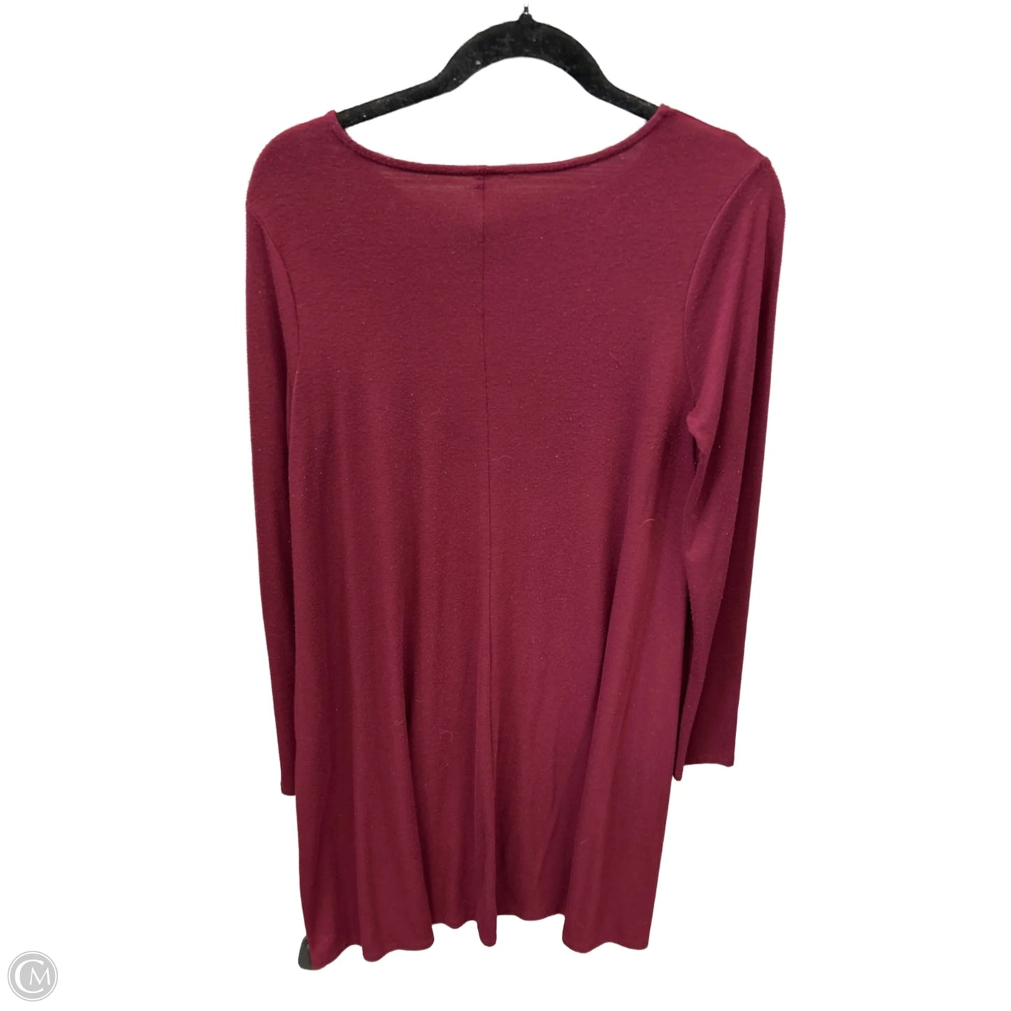 Dress Casual Midi By Clothes Mentor In Maroon, Size: M