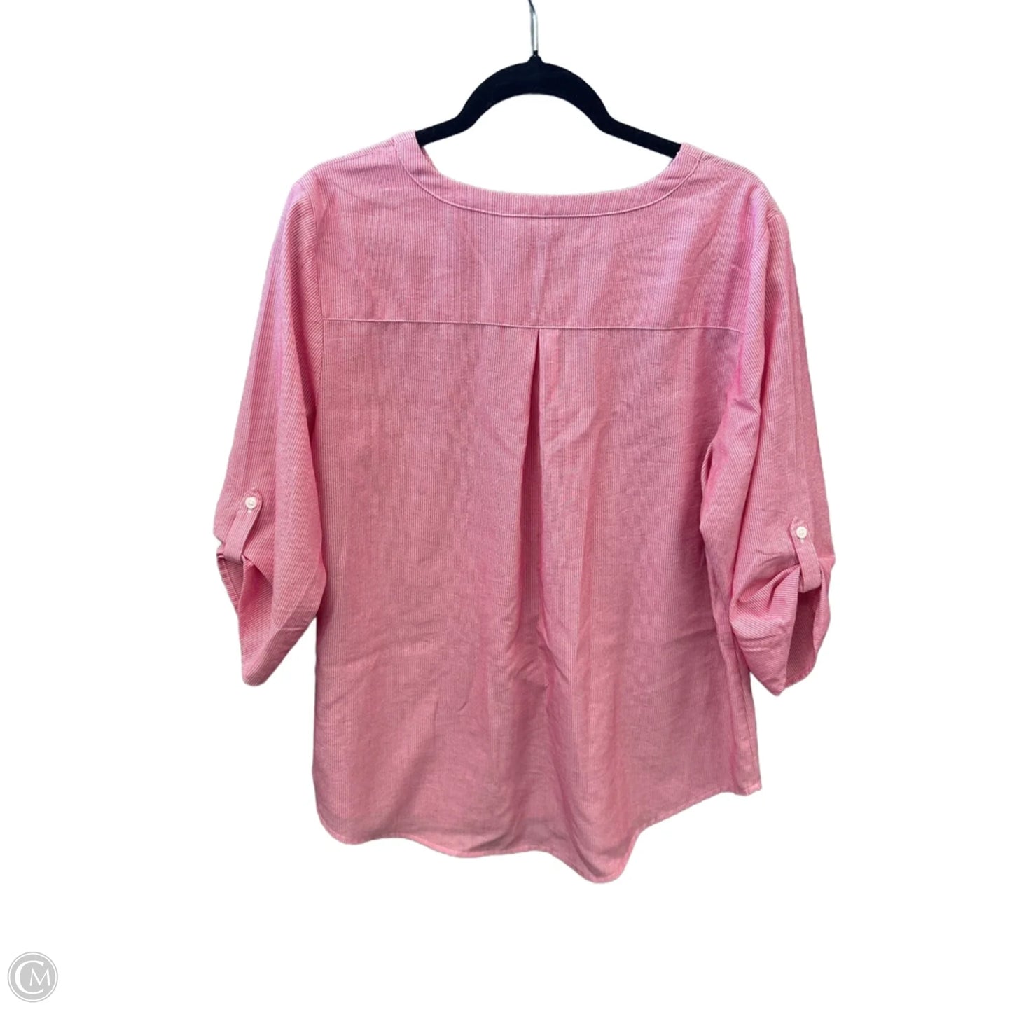 Top Long Sleeve By Chicos In Pink, Size: L