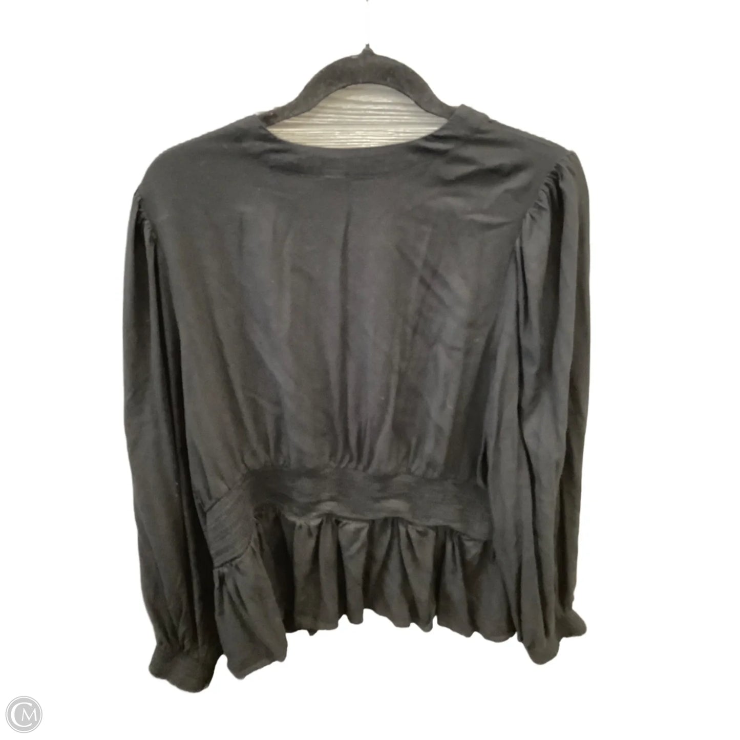 Blouse Long Sleeve By Old Navy In Black, Size: Xxl