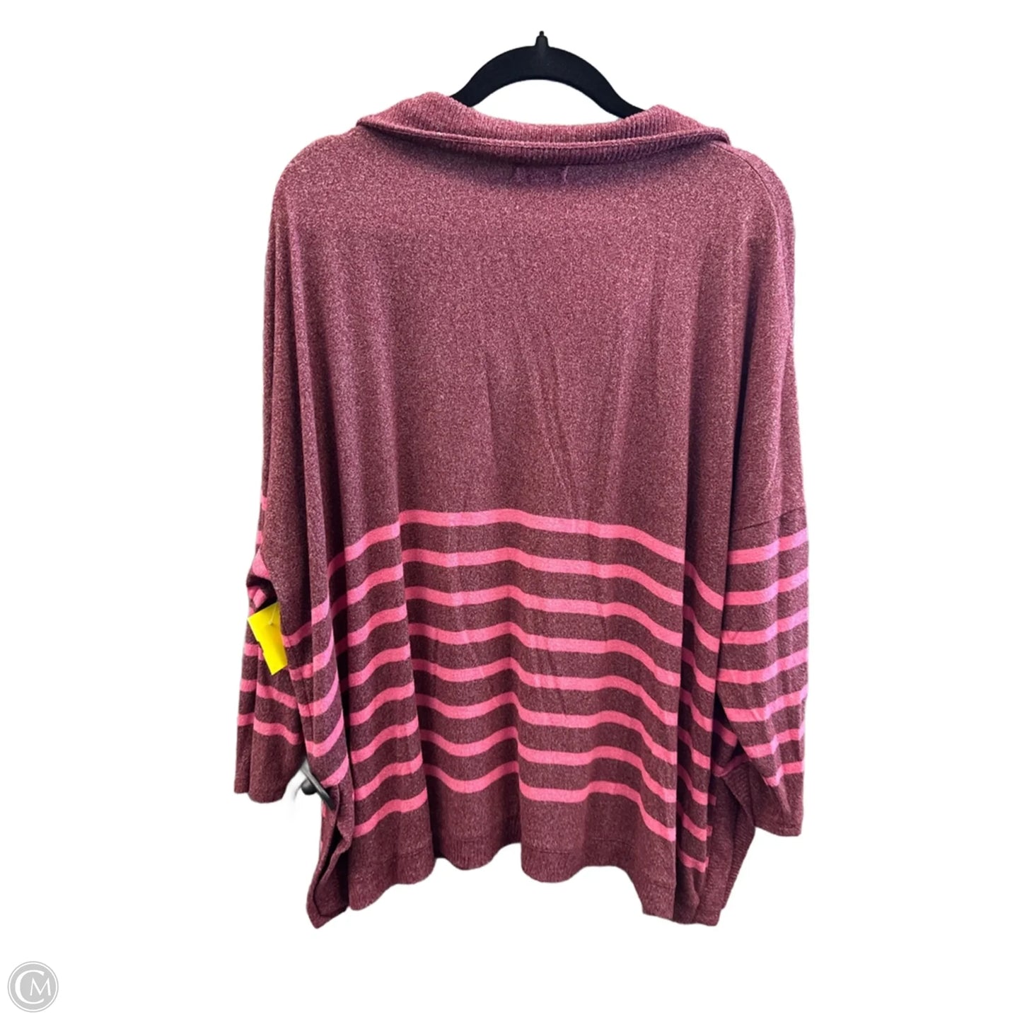 Top Long Sleeve By Maurices In Striped Pattern, Size: 2x