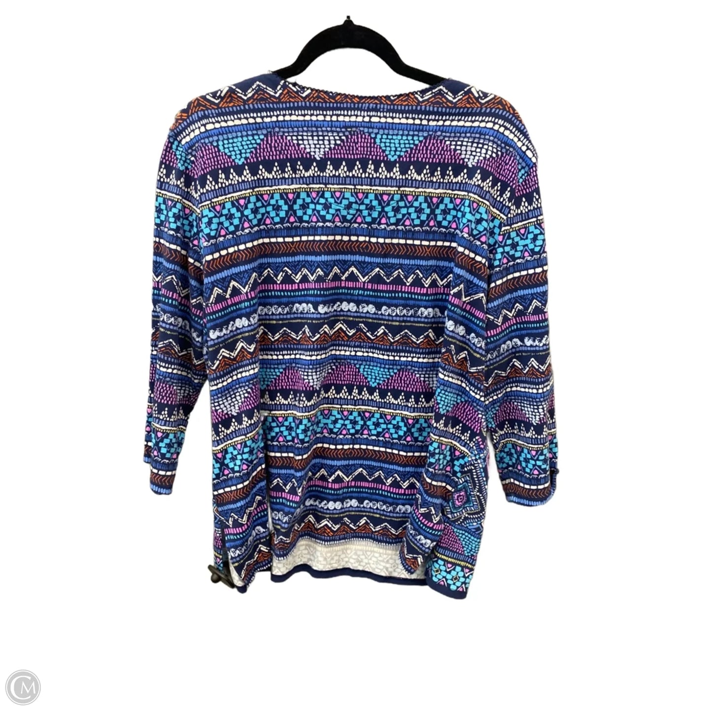 Top Long Sleeve By Alfred Dunner In Blue, Size: Xl