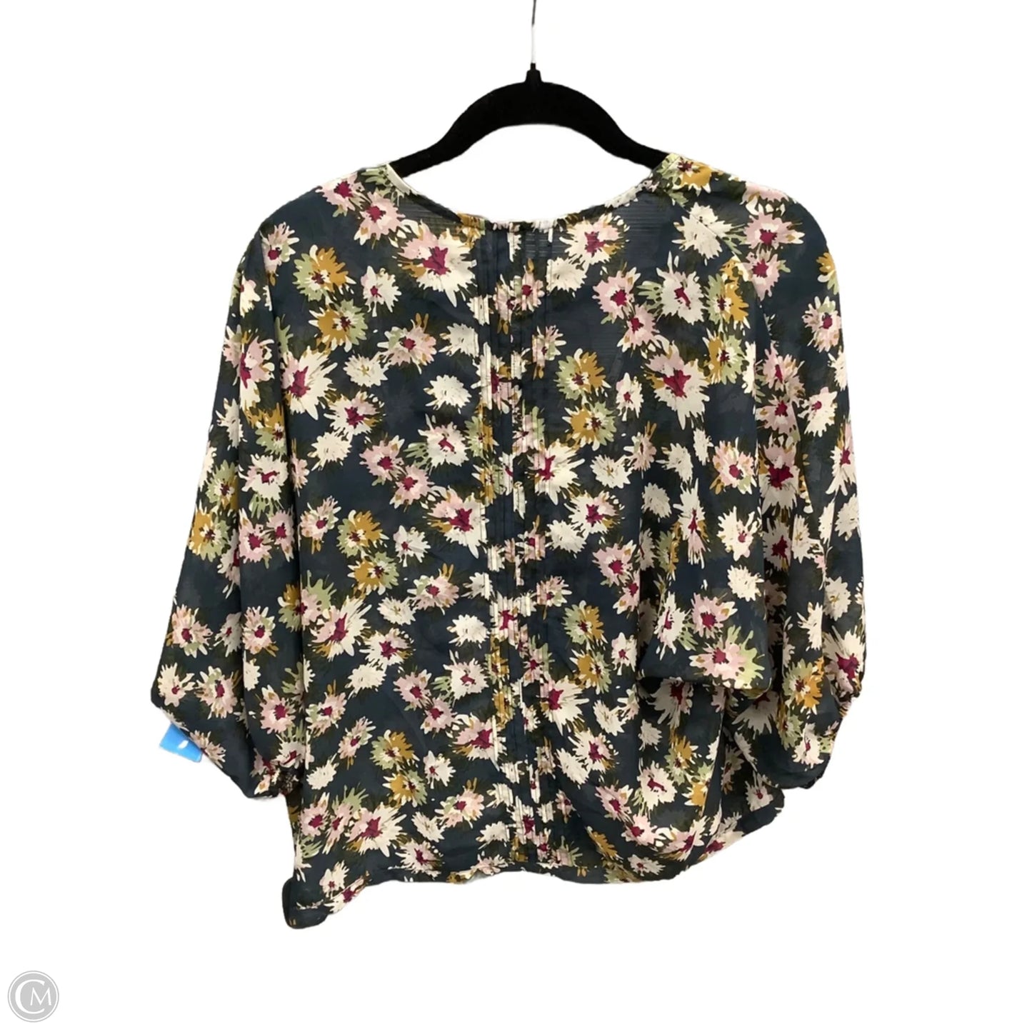Blouse Long Sleeve By Clothes Mentor In Floral Print, Size: L