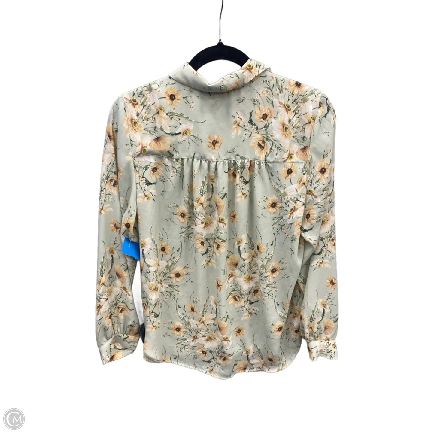 Top Long Sleeve By H&m In Green, Size: S