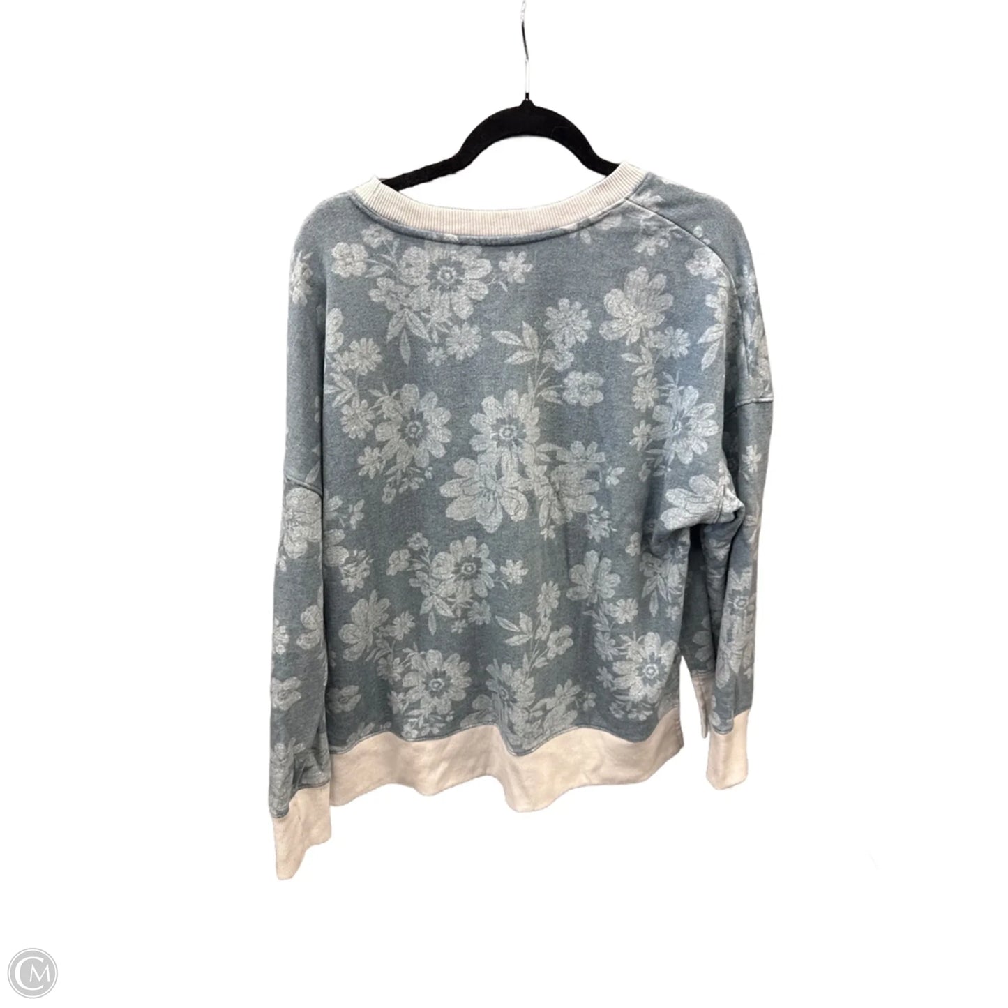 Top Long Sleeve By Time And Tru In Blue, Size: Xl