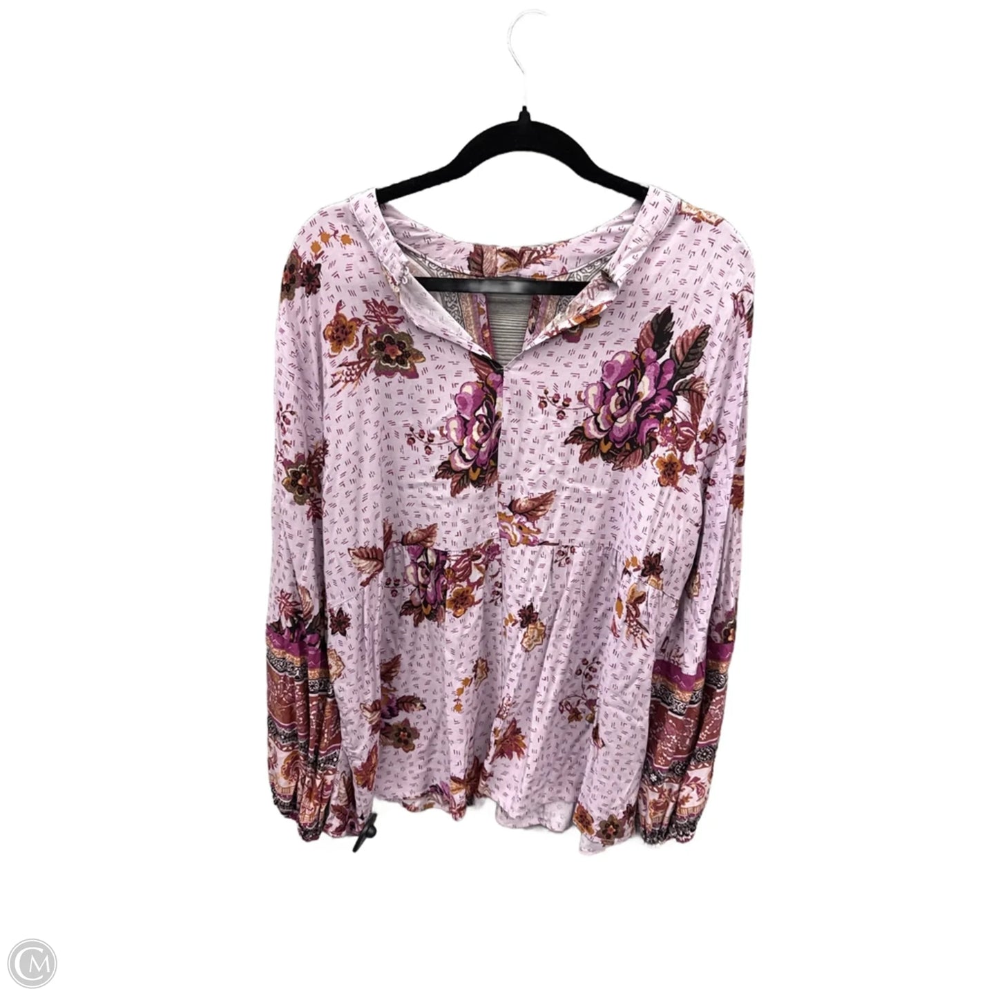 Top Long Sleeve By Maurices In Purple, Size: Xl